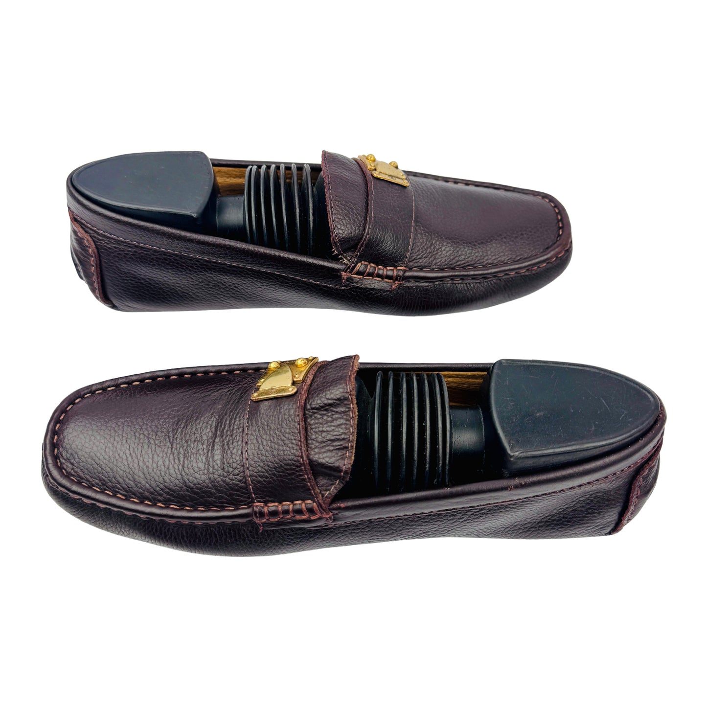 Louis Vuitton Dark Brown Leather Loafers (Size 37.5)