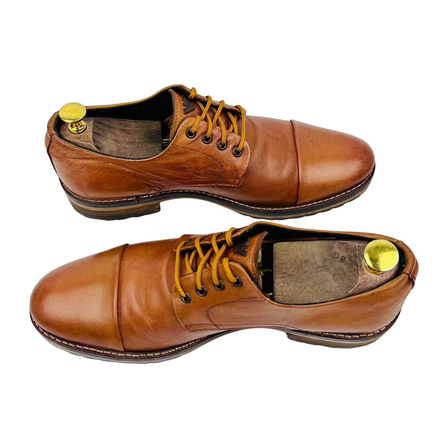 Armani Jeans Brown Leather Dress Shoes (Size 42.5)