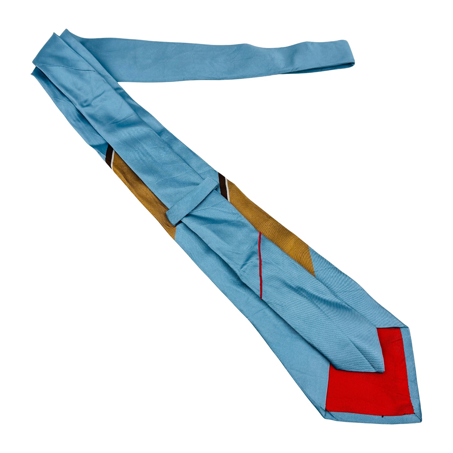 Bally Sky Blue 'Panel Stripe' Tie (Size Regular)