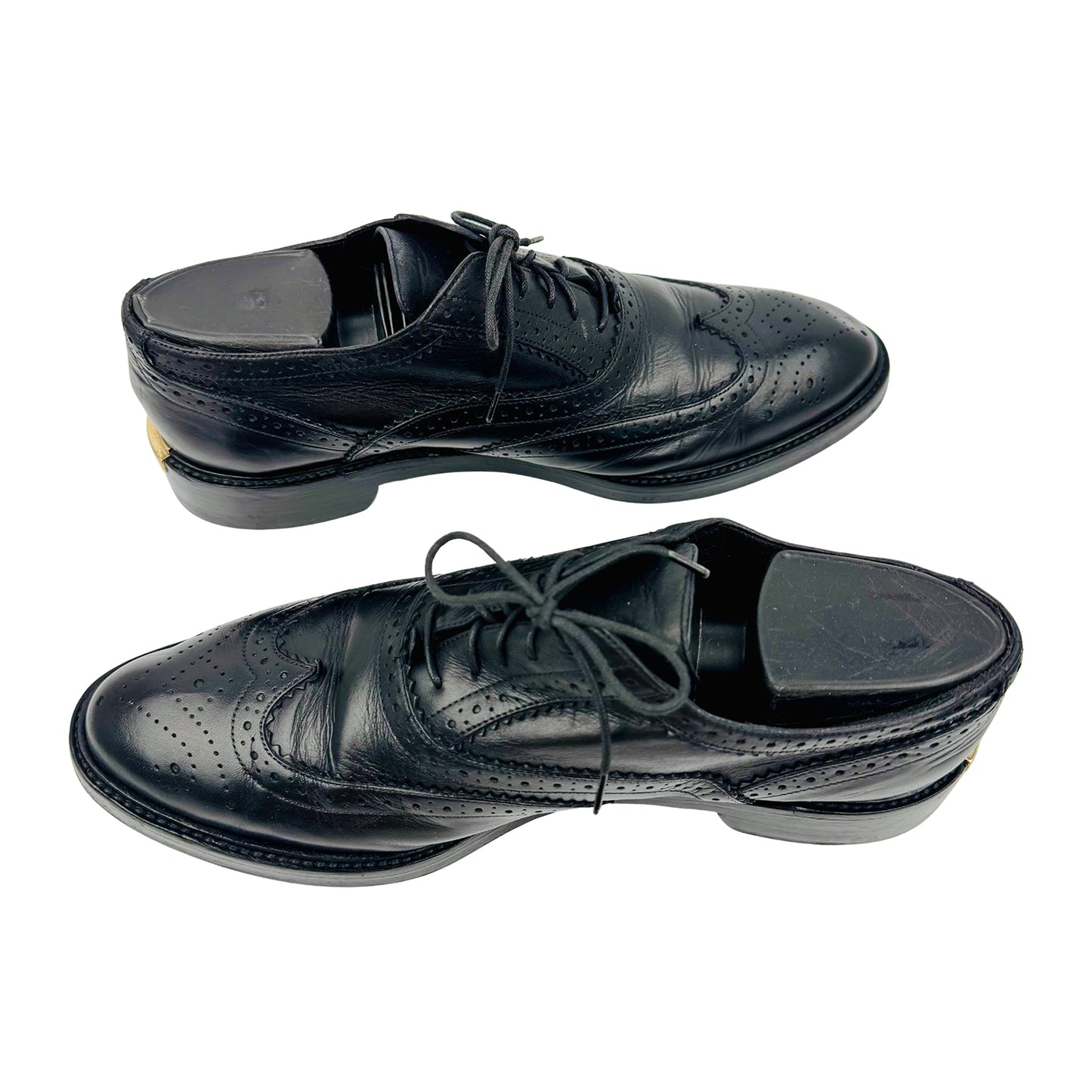 Burberry Black Brogue Leather Oxfords (Size 39/39.5)