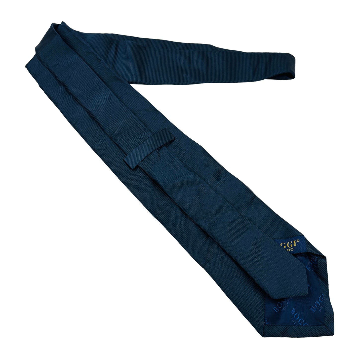 Boggi Milano Dark Teal Blue Italian Tie (Size Regular)
