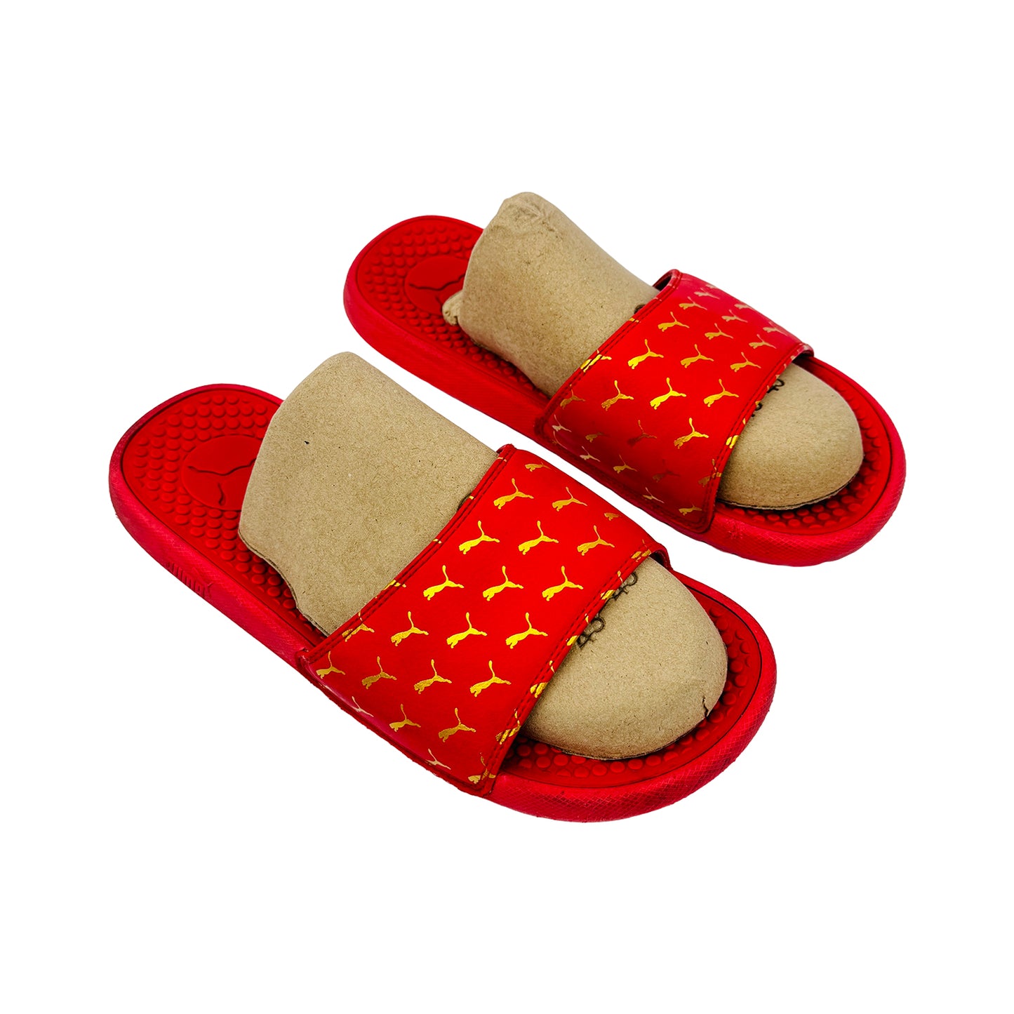 Right Side image of Puma Cool Cat Red Slippers (Size 42)