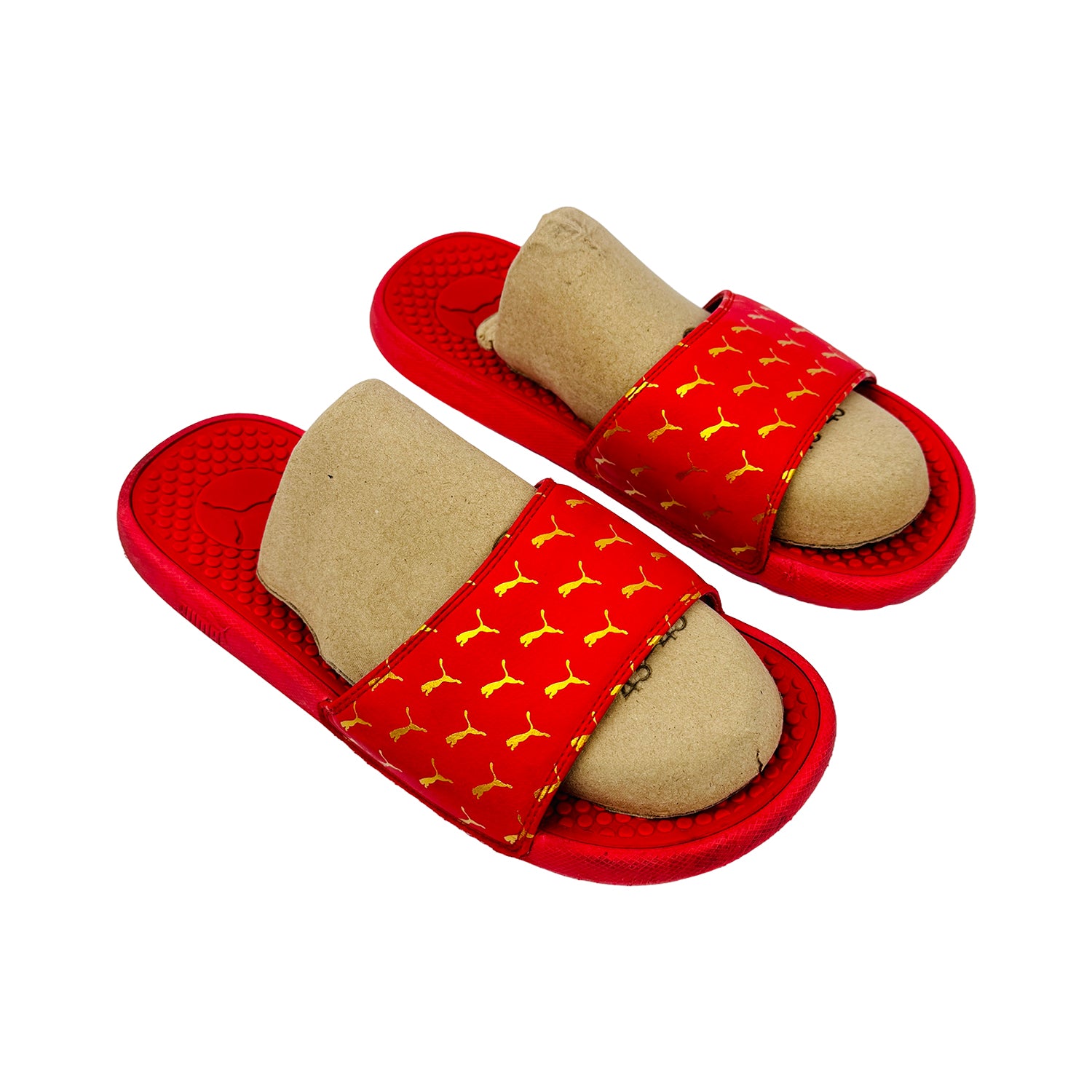 Right Side image of Puma Cool Cat Red Slippers (Size 42)