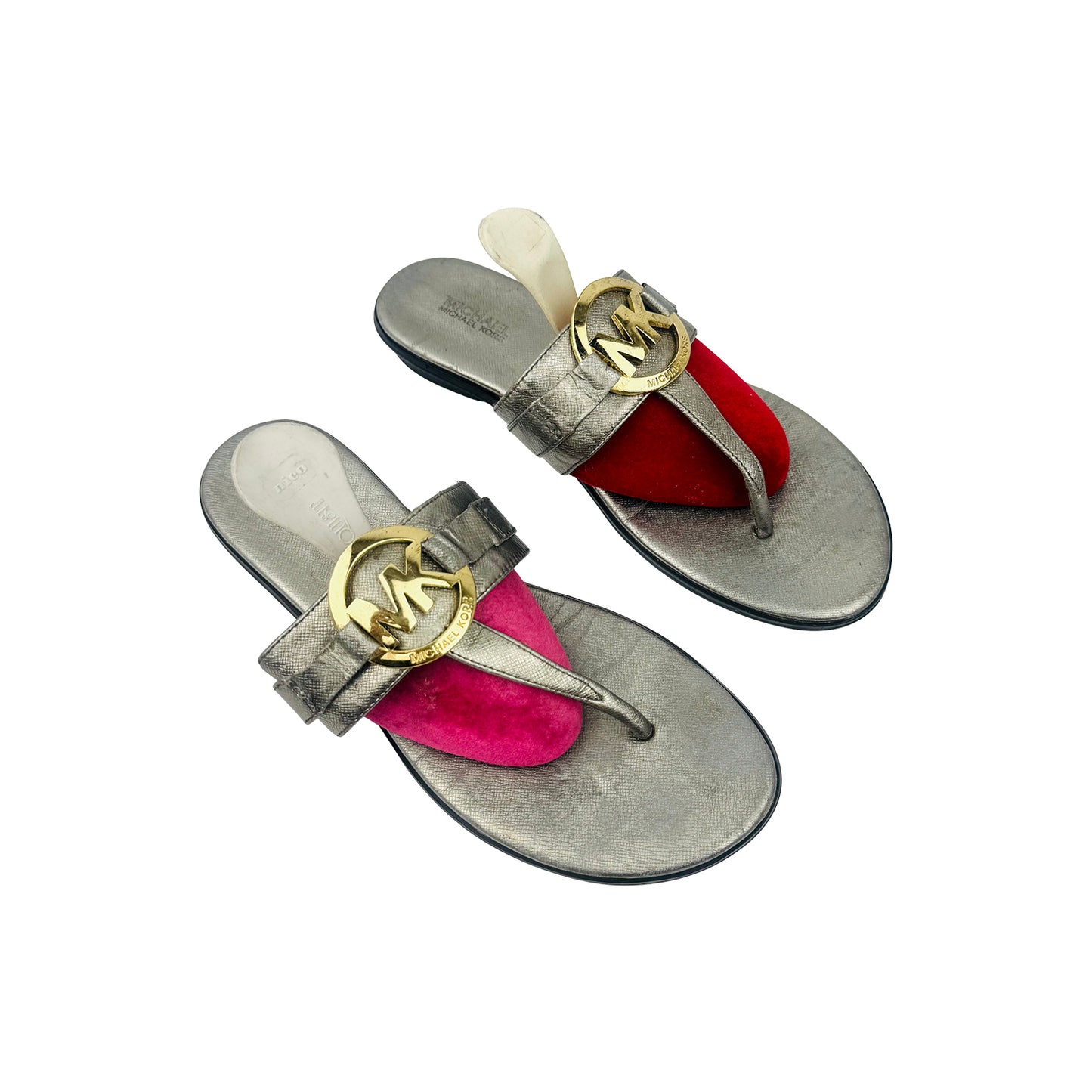Michael Kors Aubrey Leather Sandal Slippers (Size 38)
