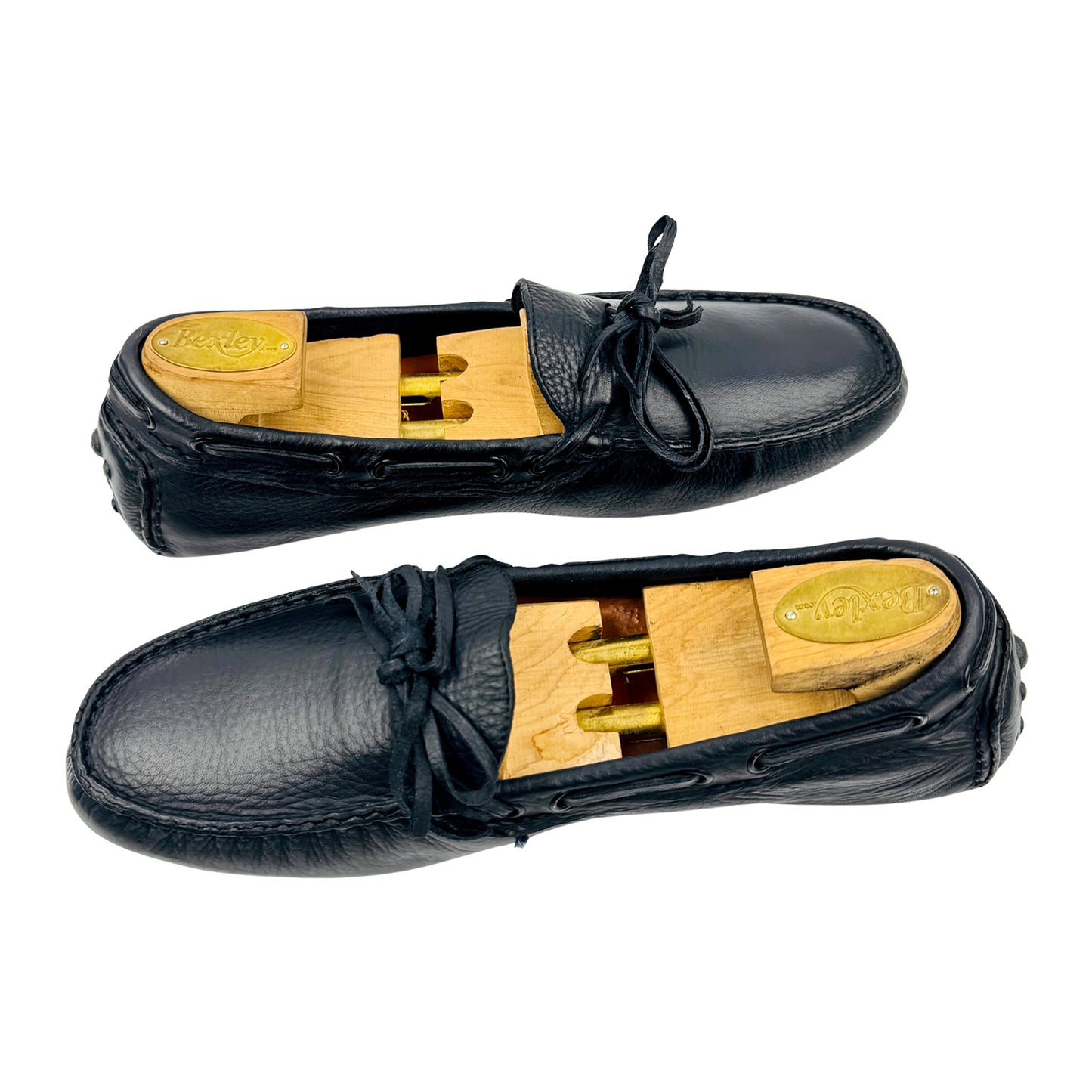 Balenciaga Men's Black Leather Loafers (Size 41/41.5)