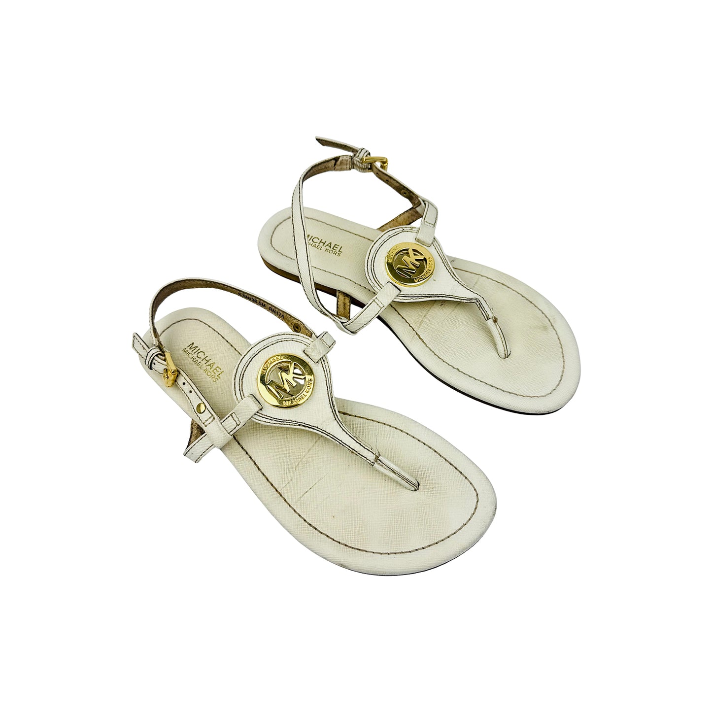 Michael Kors Casey Canvas Sandals (Size 36.5) - RN178