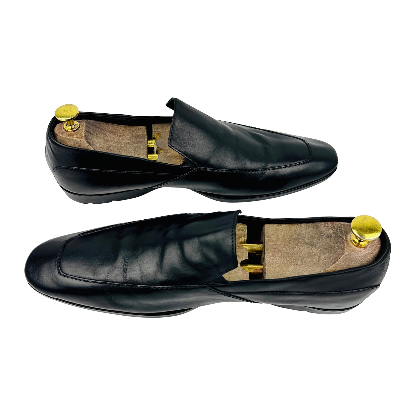 Hugo Boss Men's Black Leather Loafers (Size 42.5/43)