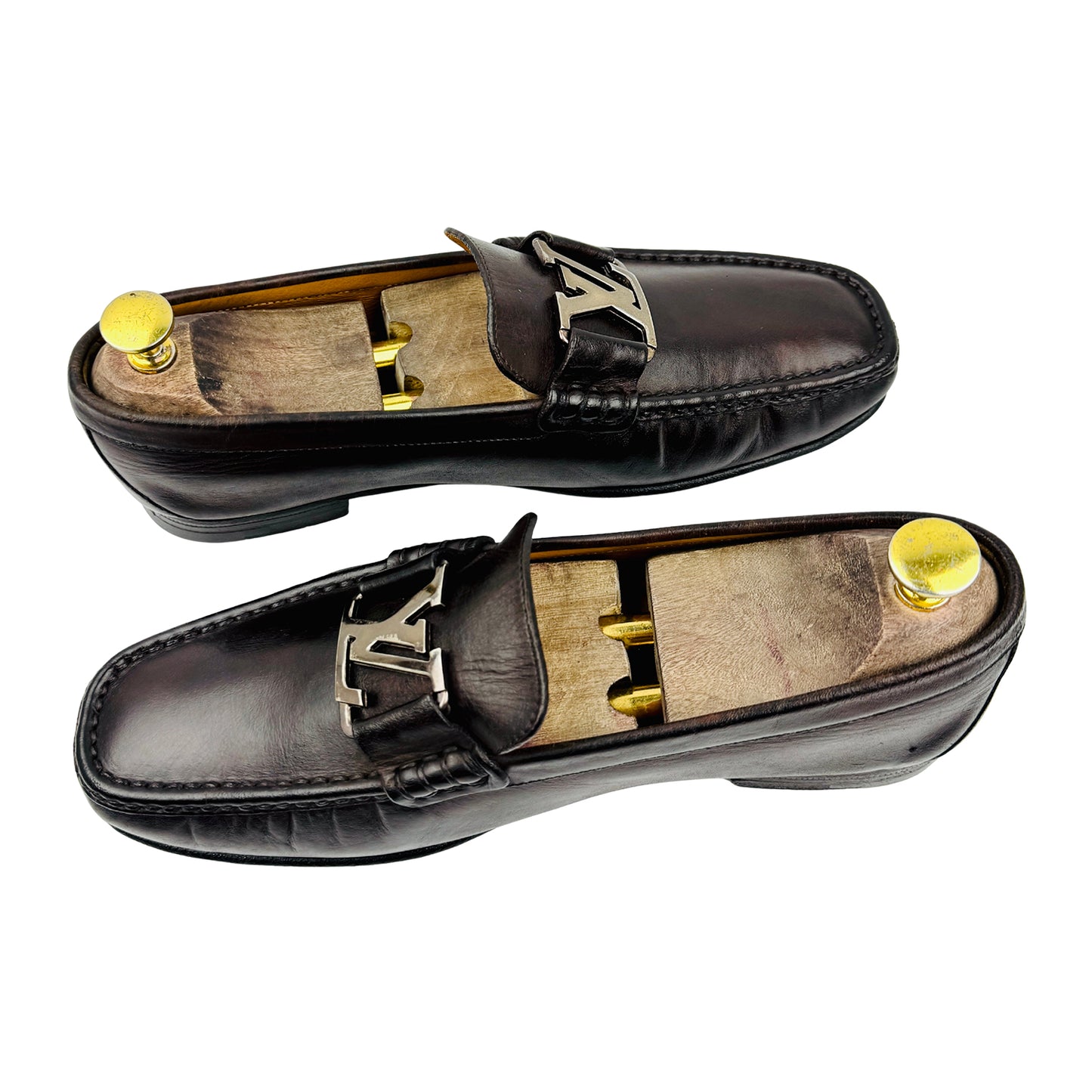 Louis Vuitton Monte Carlo Dark Brown Leather Loafers (Size 41)