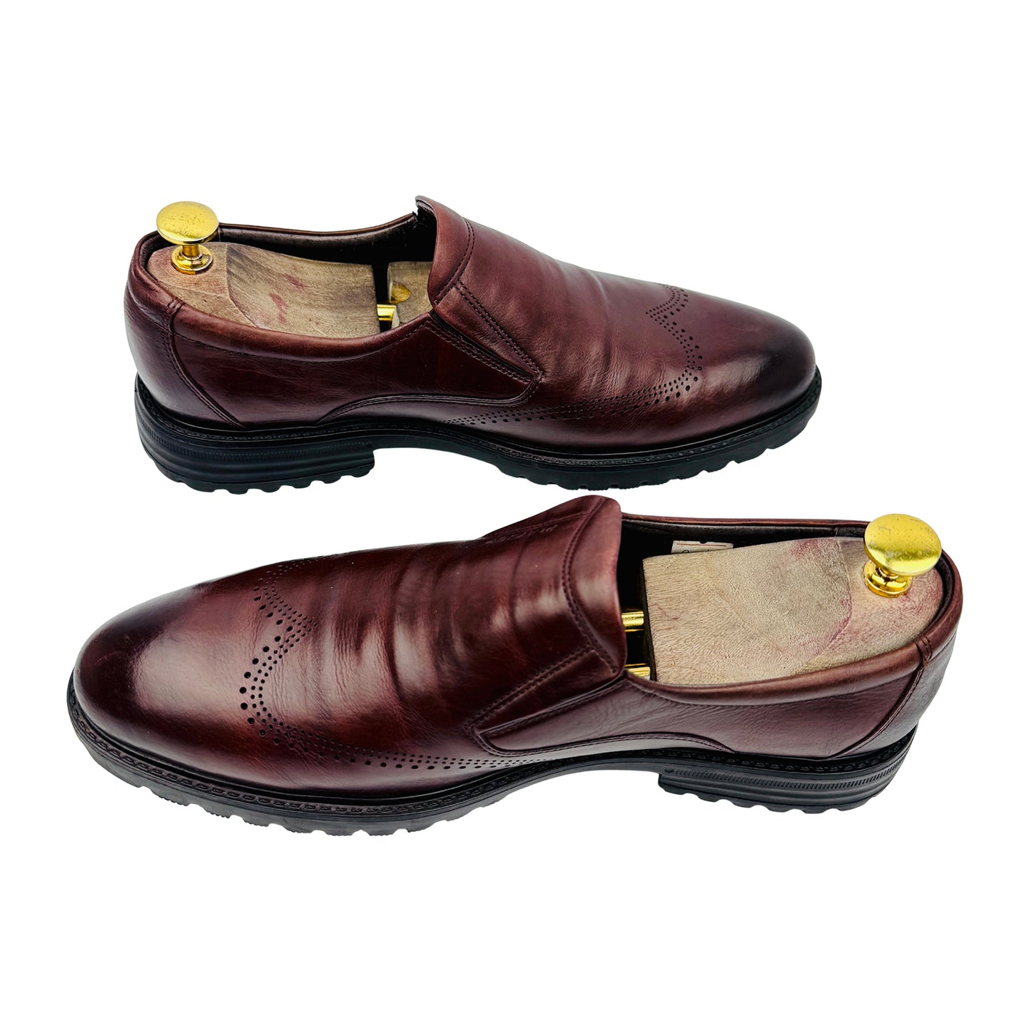 Play Boy Men's Chukka Burgundy Loafers (Size 42/42.5)