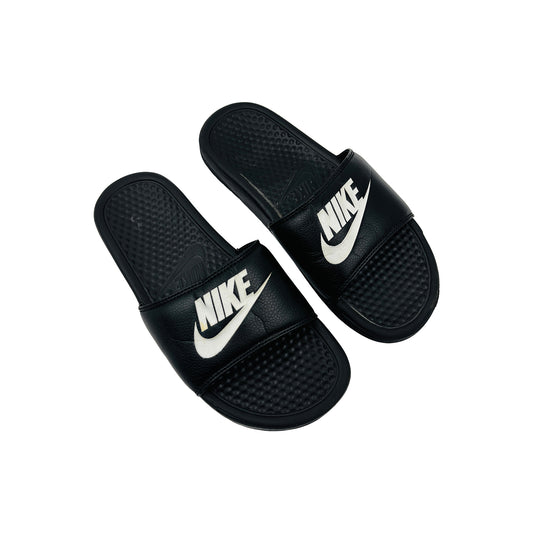 Nike Men's Benassi JDI Black Slides (Size 40)