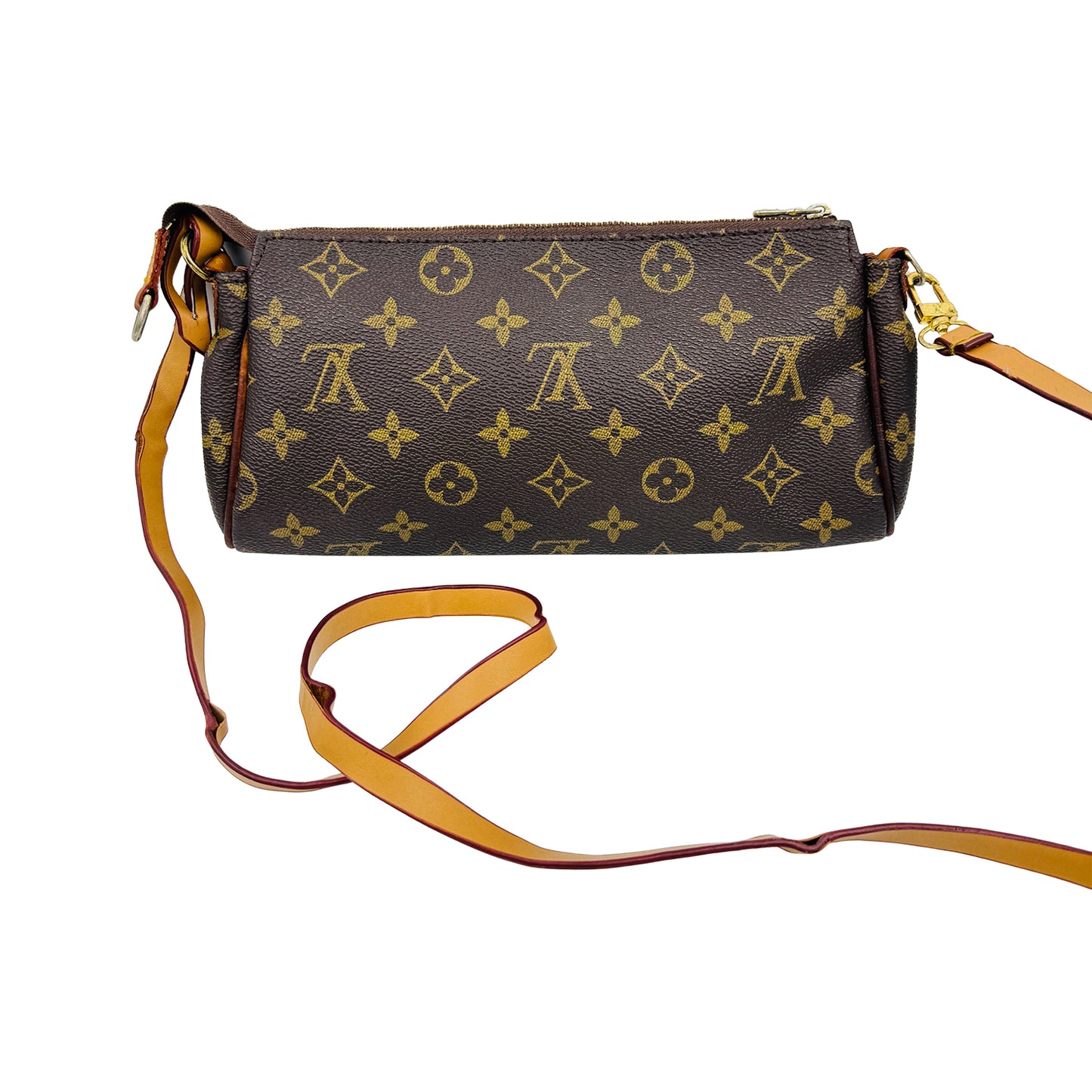 Louis Vuitton Eva Brown Monogram Canvas Clutch Bag