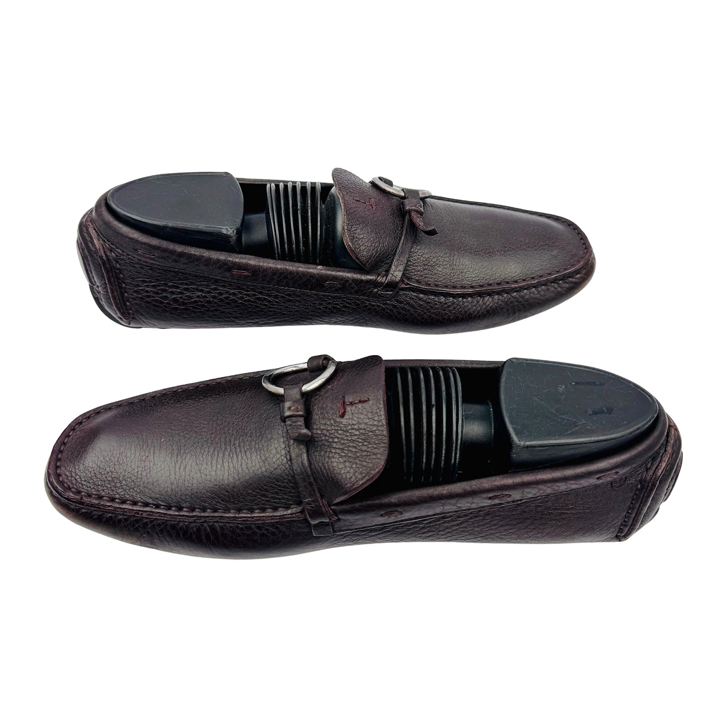 Prada Ring-Bit Brown Leather Loafers (Size 37.5/38) - 1D 0259