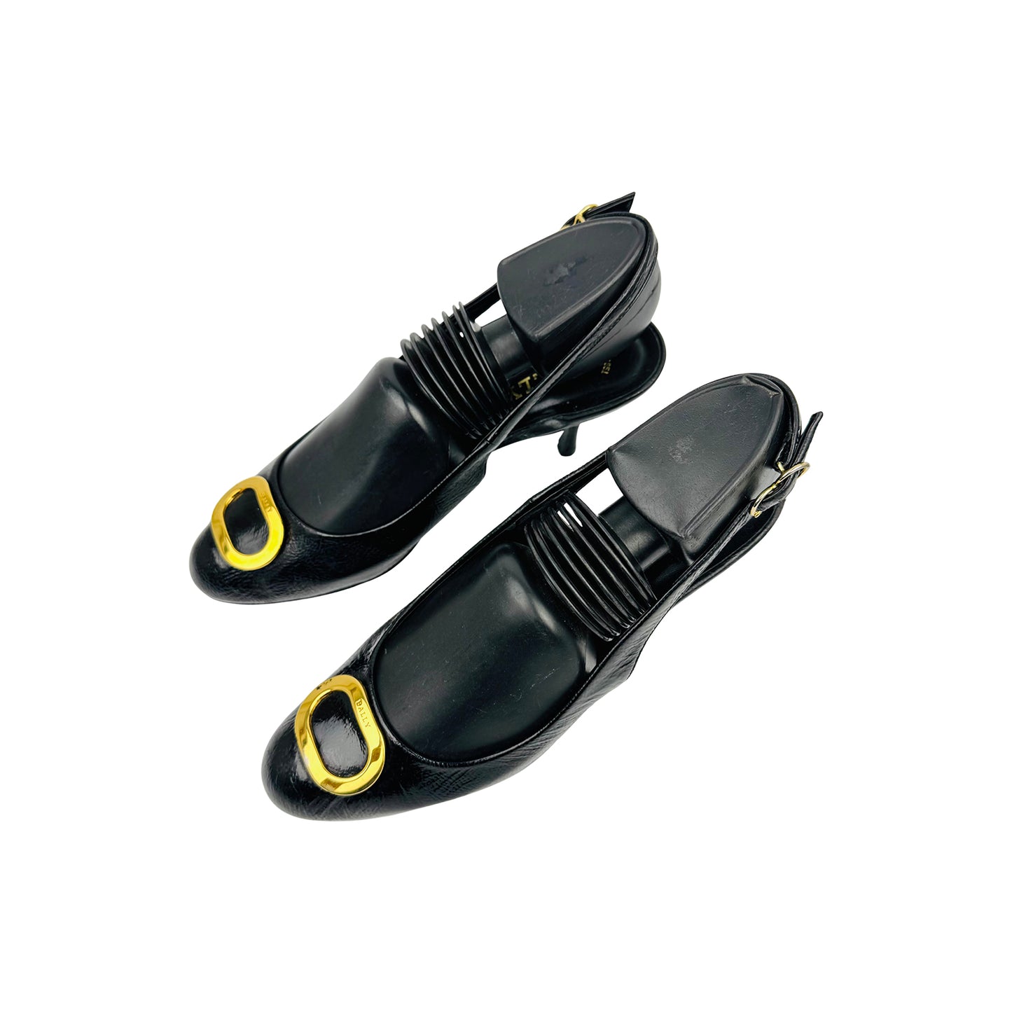 Bally Women's Black Slingback Pumps (Size 38)