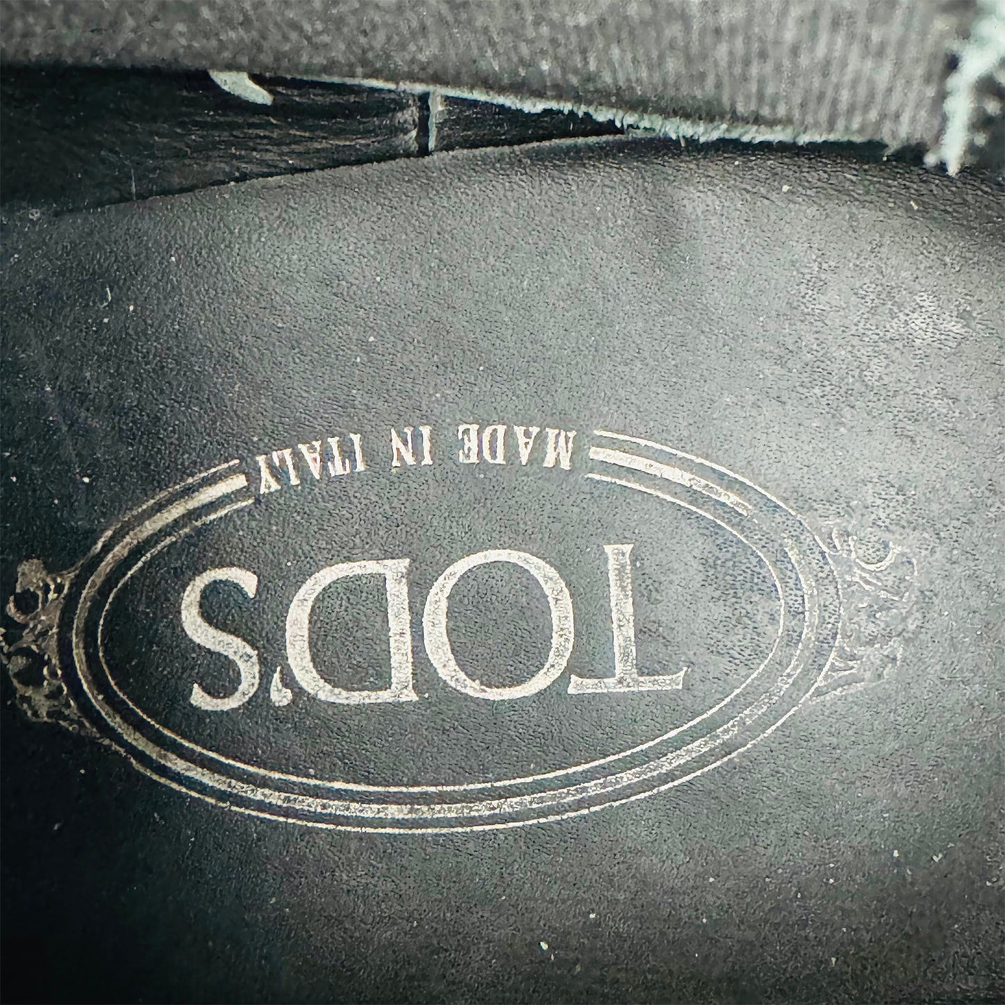 Tod’s Men's Calfskin Leather Black Boots (Size 44)