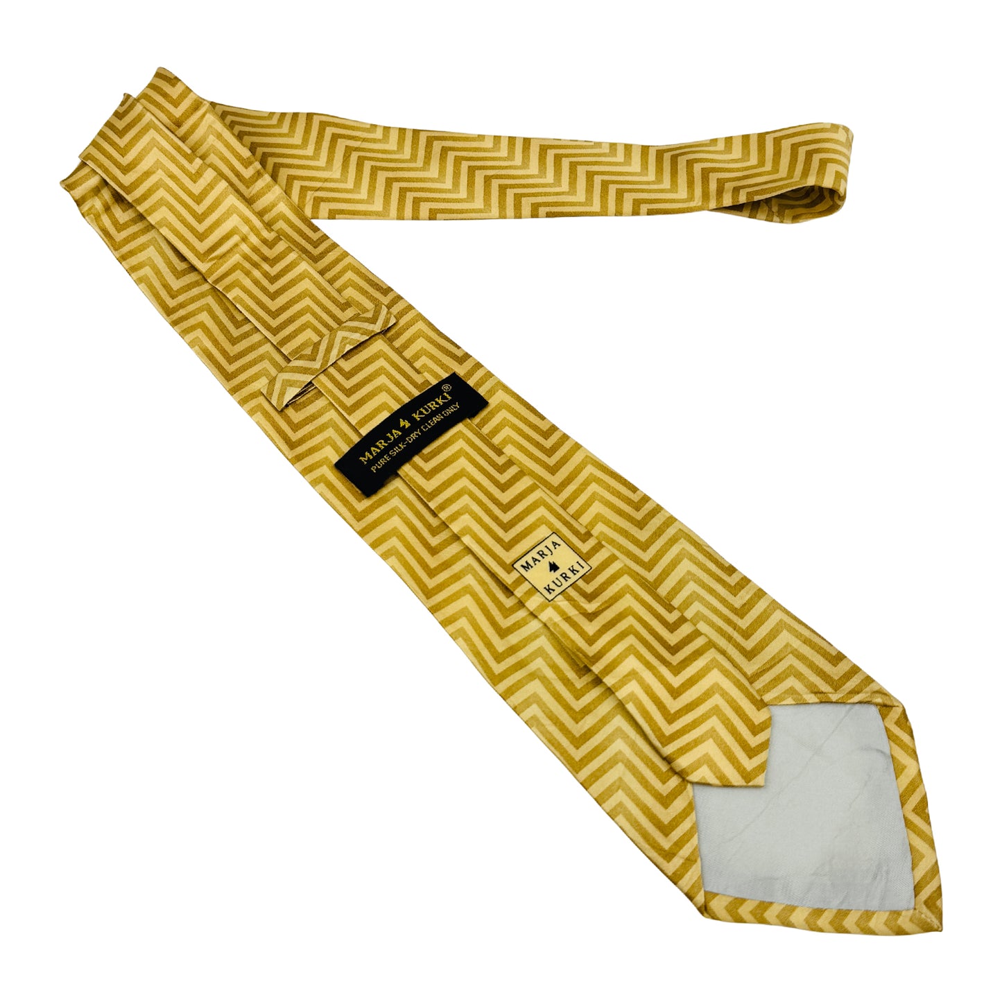 Marja Kurki Mustard 'Zigzag Pattern' Tie (Size Regular)