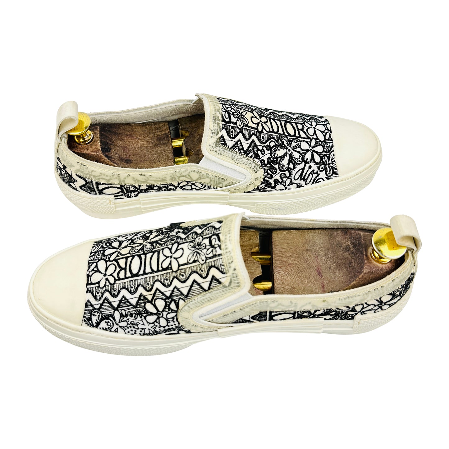 Dior x Shawn B23 Floral Embroidered Shoes (Size 42)
