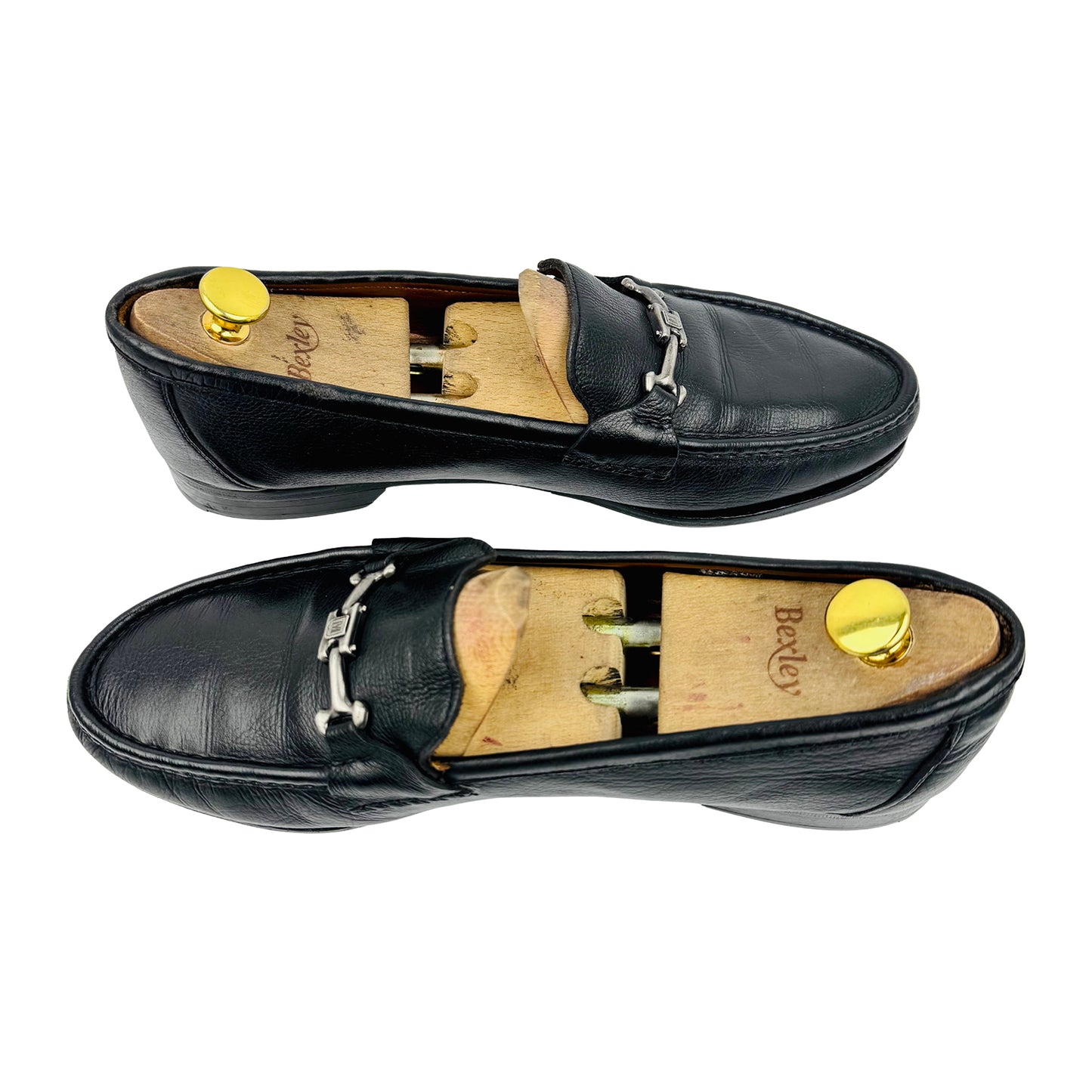 Bruno Magli Men's Black Genuine Leather Loafers (Size 44/44.5)