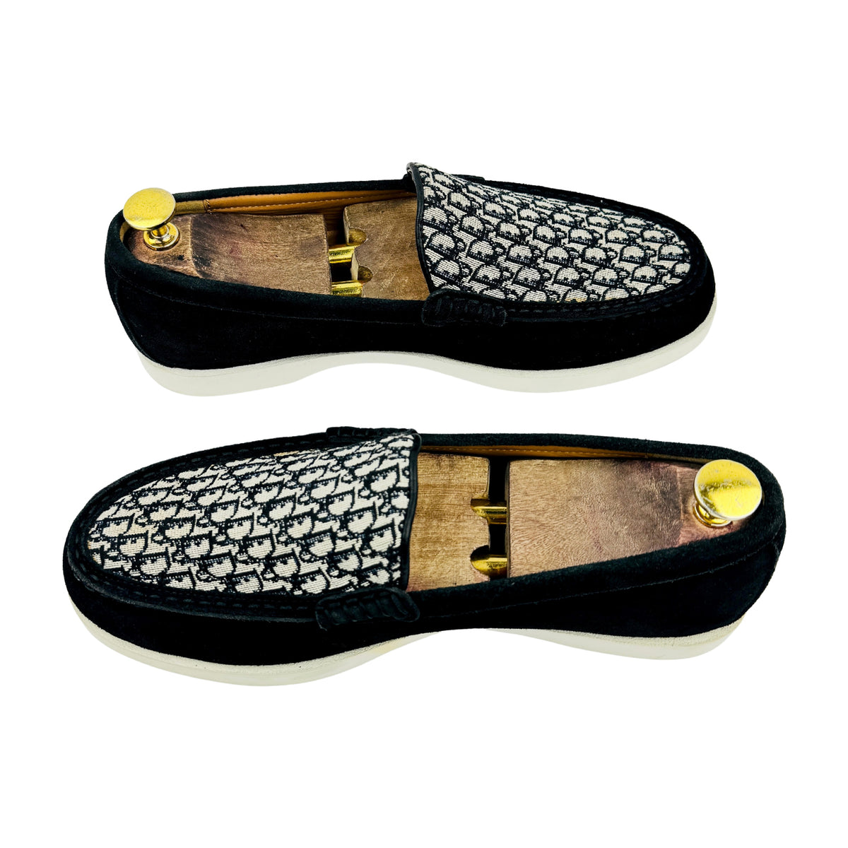 Dior Granville Navy Blue Suede Loafers (Size 42) - 3LO131ZYJ_H561