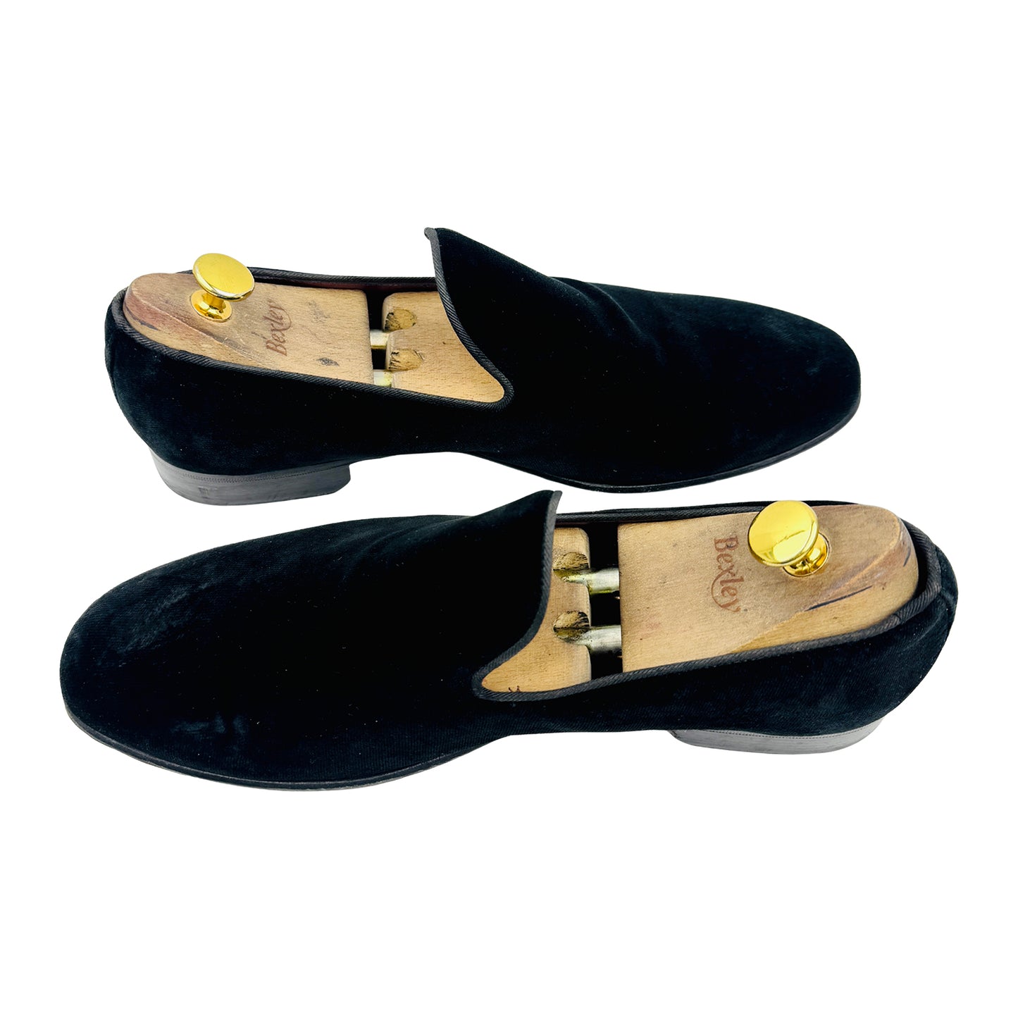 Dolce & Gabbana Men's Black Velvet Shoes (Size 44)