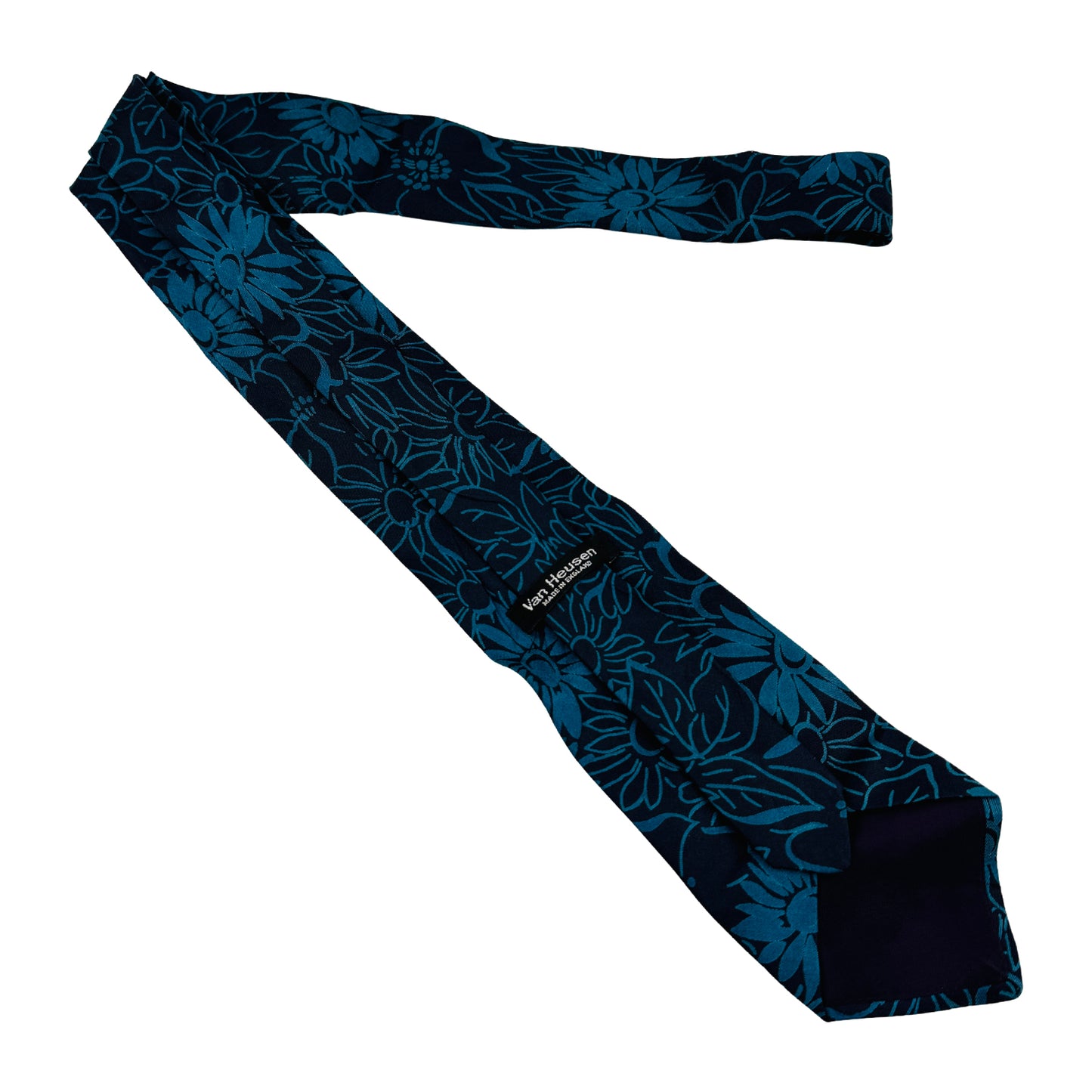 Van Heusen Dark Navy 'Floral Pattern' Tie (Size Regular)