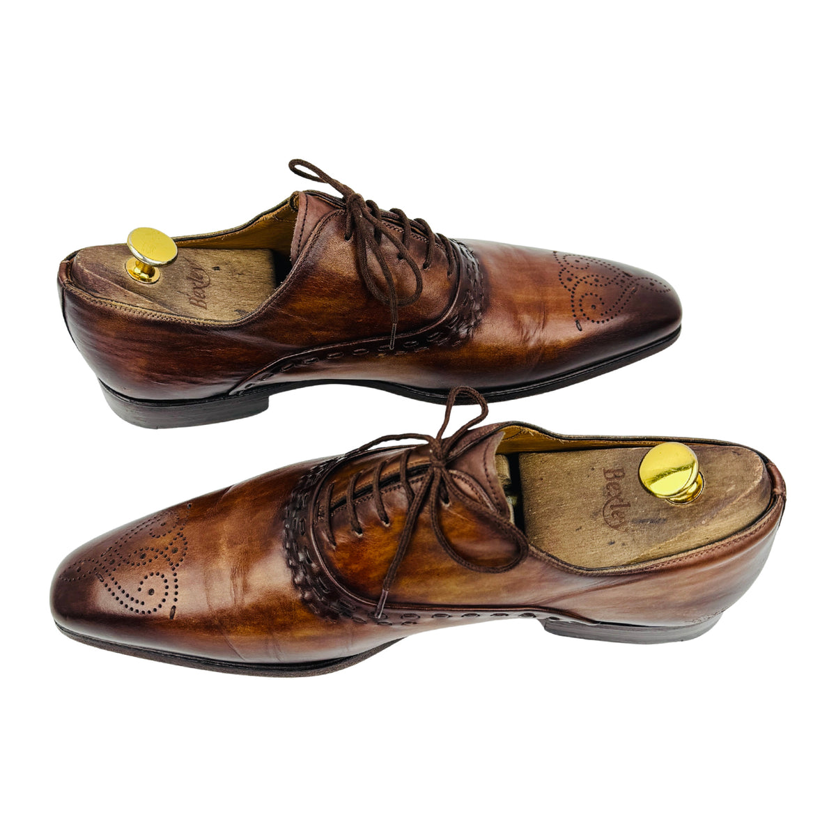 Magnanni Brown Leather Spanish Oxfords (Size 42)