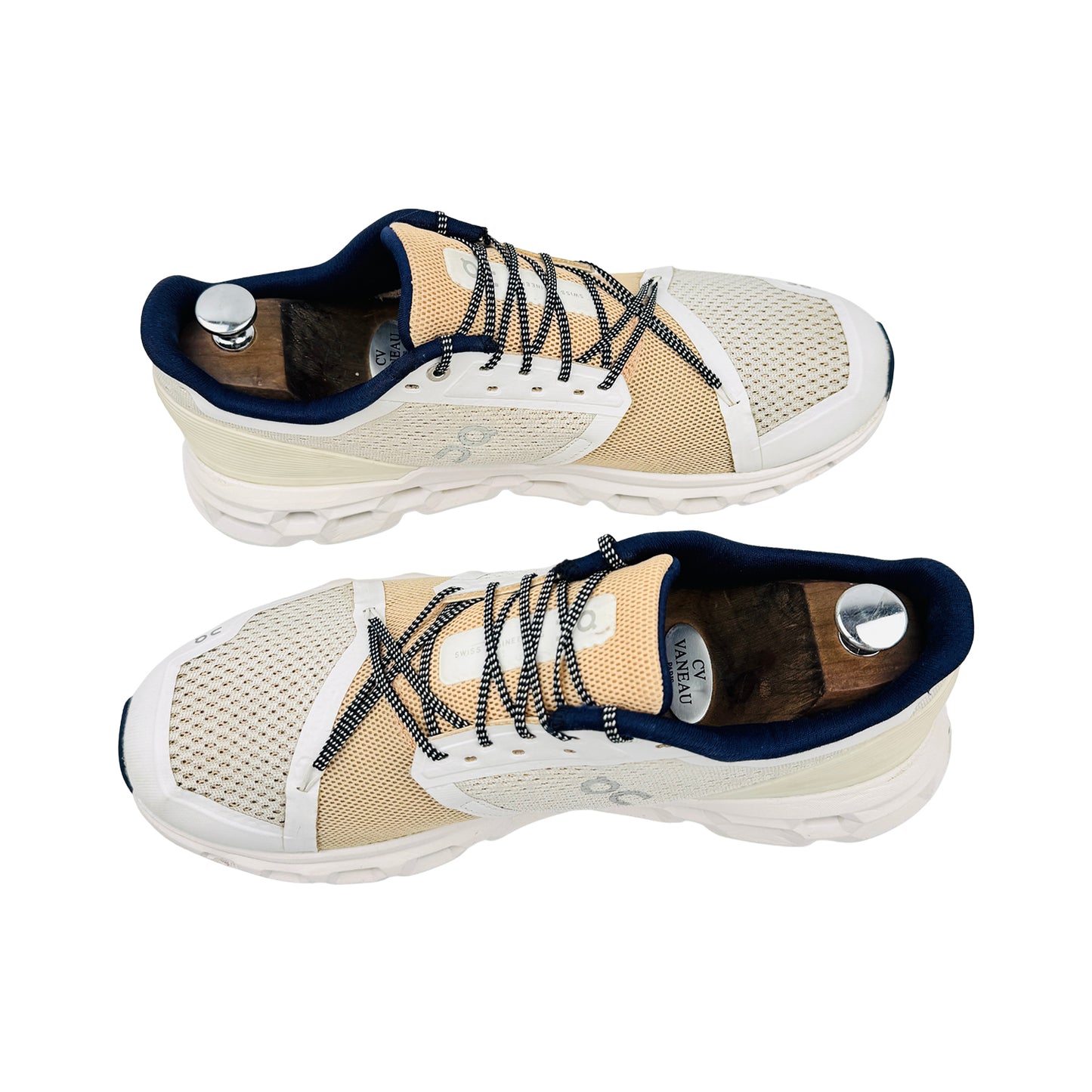 On Running Cloudstratus 'White Almond' Shoes (Size 45)