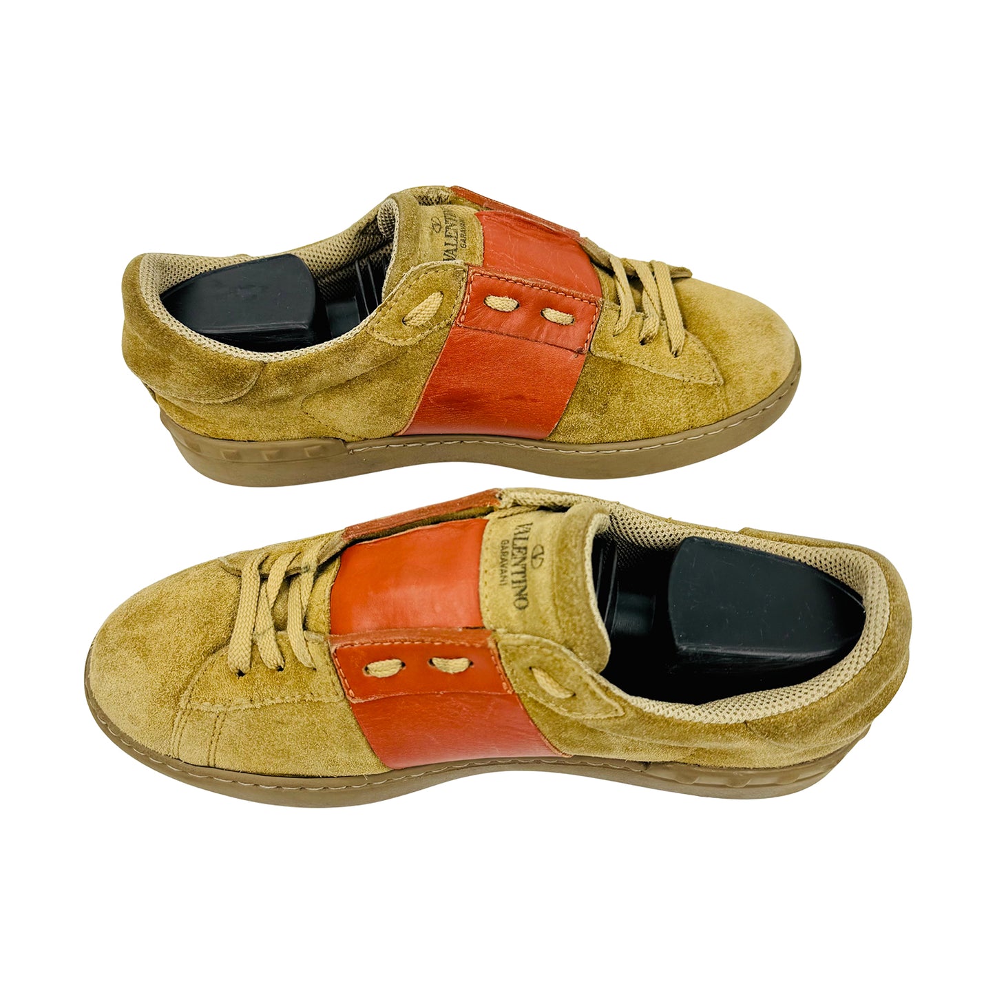Valentino Garavani Tan Suede Sneakers (Size 40/40.5)