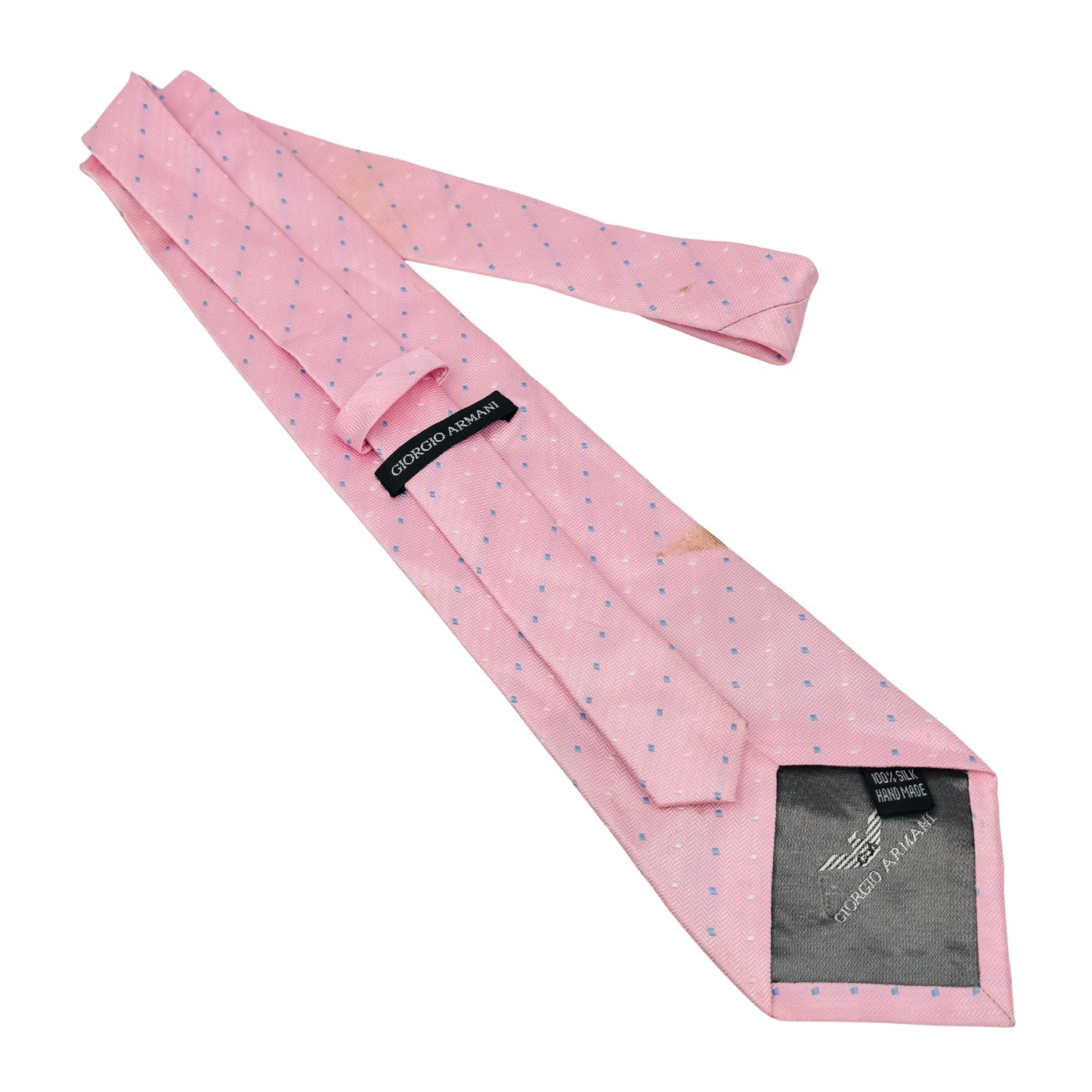 Giorgio Armani Pink 'Herringbone Texture' Tie (Size Regular)