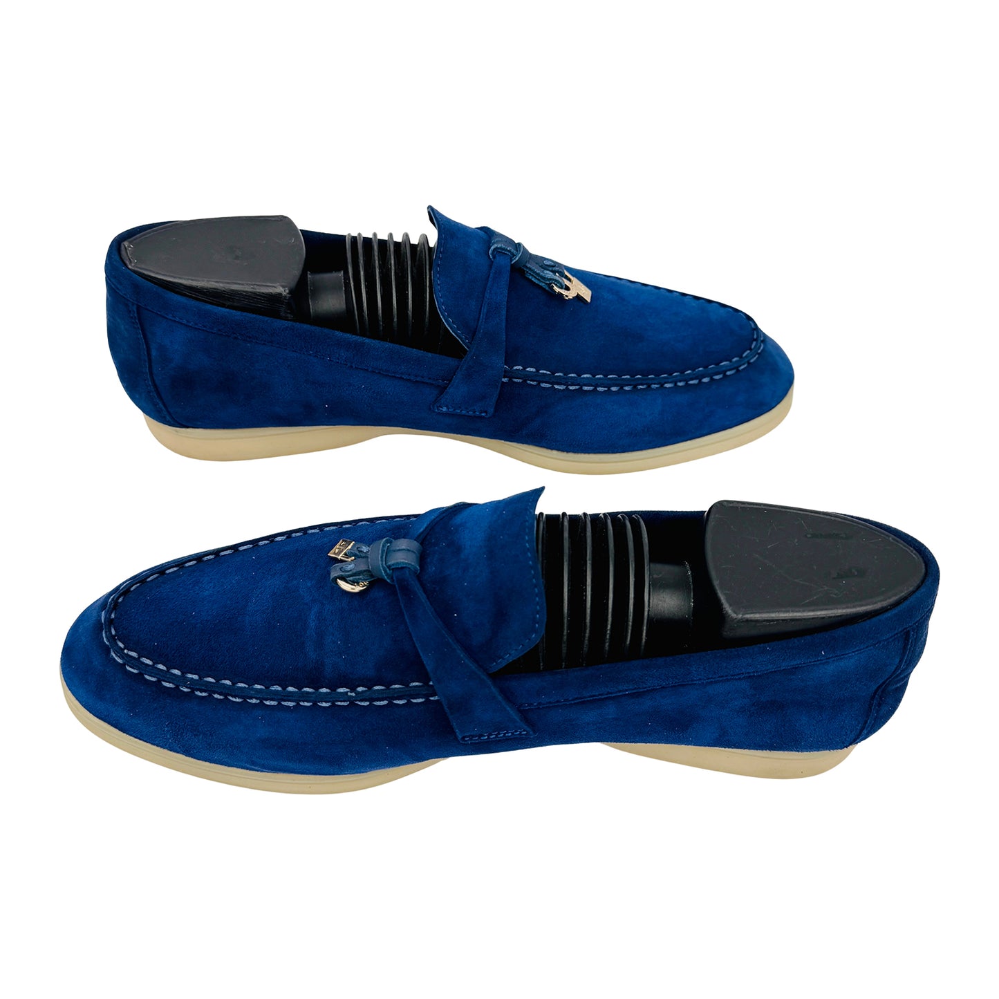 Loro Piana Summer Walk Blue Loafers (Size 41/41.5) - J 56915