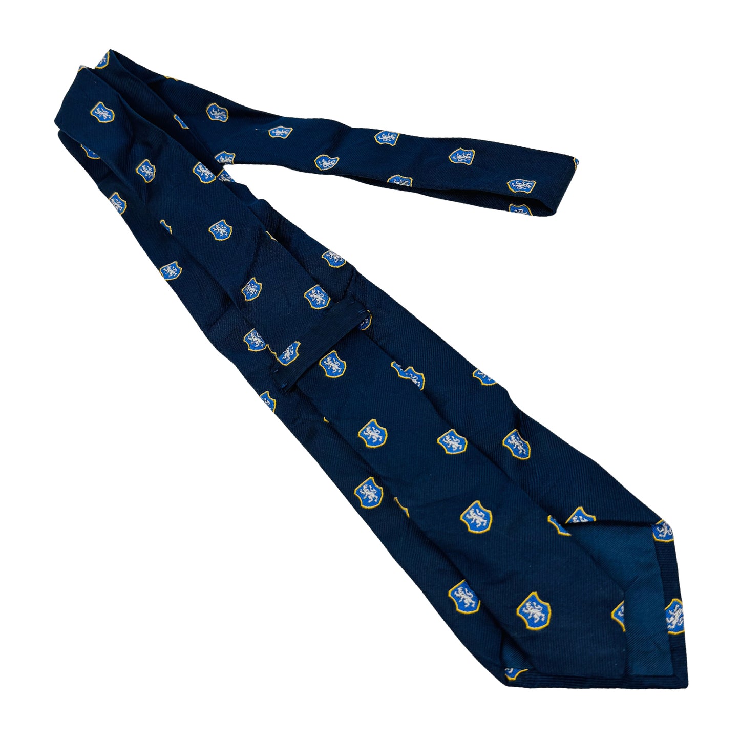 Ralph Lauren Polo Navy Blue 'Crest Motifs' Tie (Size Regular)
