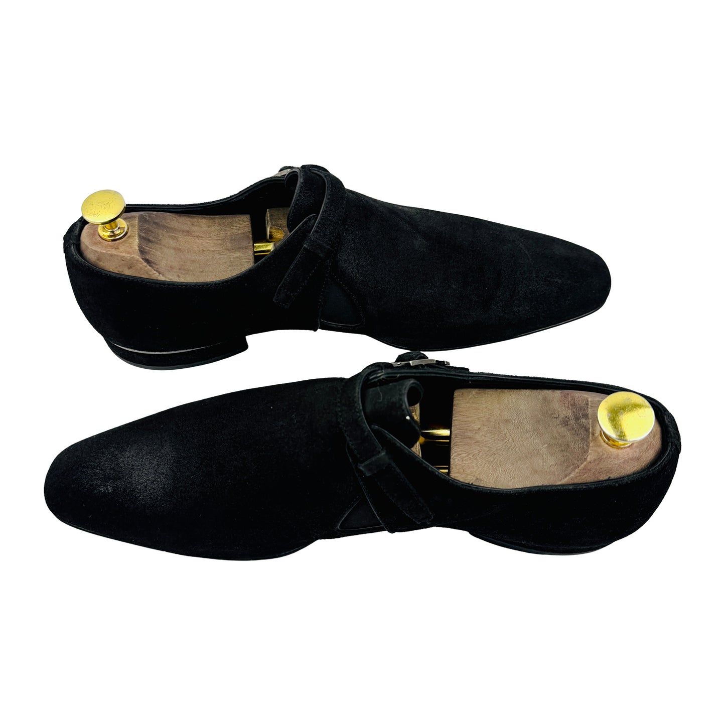 Louis Vuitton Men's Suede Monkstrap Shoes (Size 42.5)