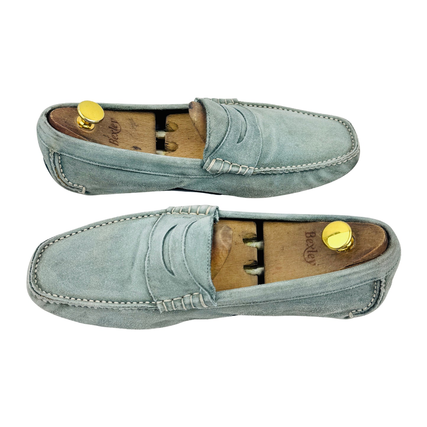 Salvatore Ferragamo 'Sage Green' Penny Loafers (Size 42.5)