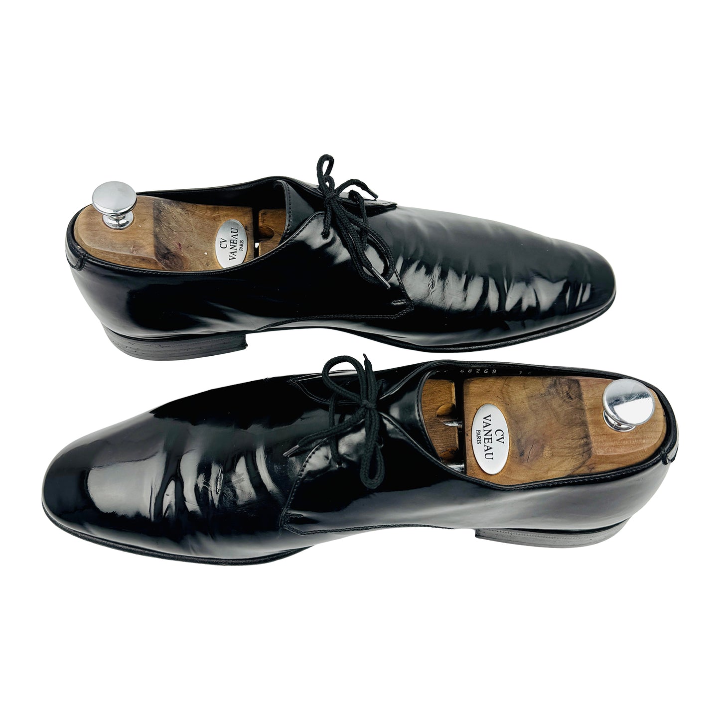 Salvatore Ferragamo Black Derby Shoes (Size 45/45.5)