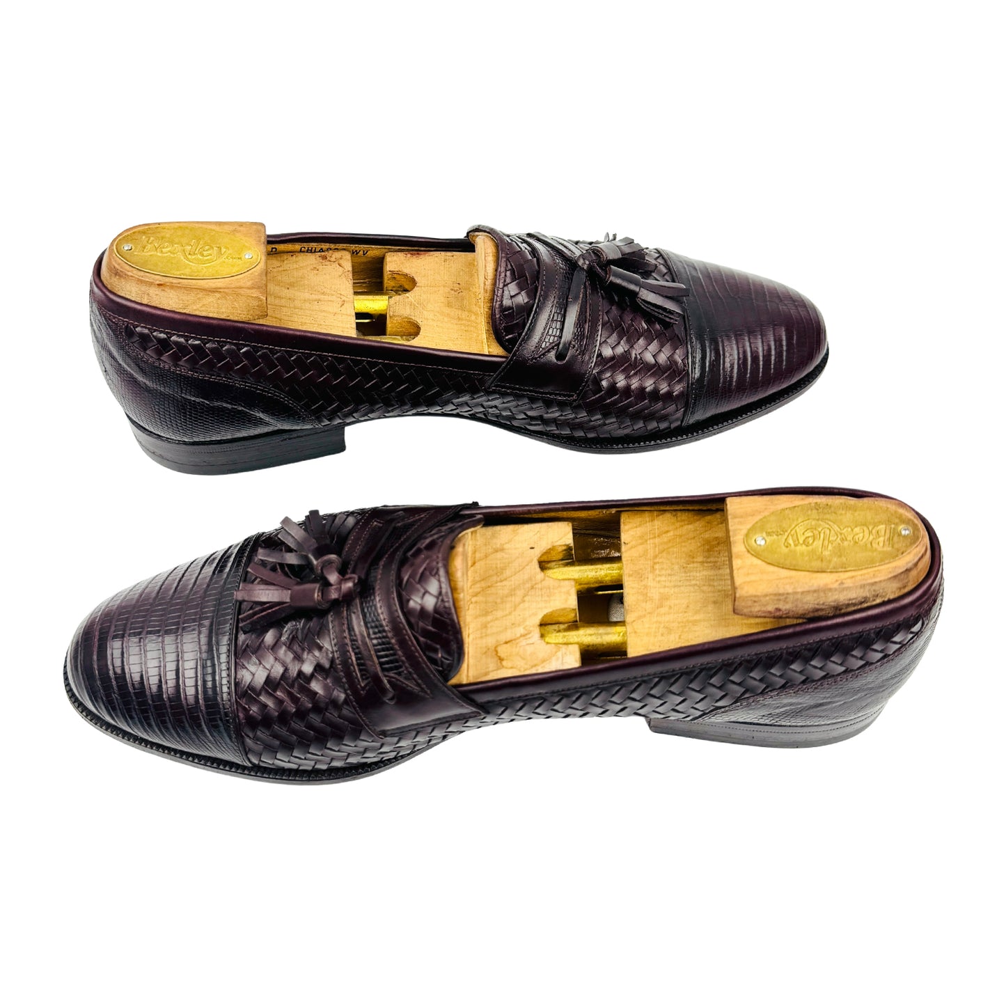 Bally Leather 'Oxblood' Tassel Loafers (Size 40)