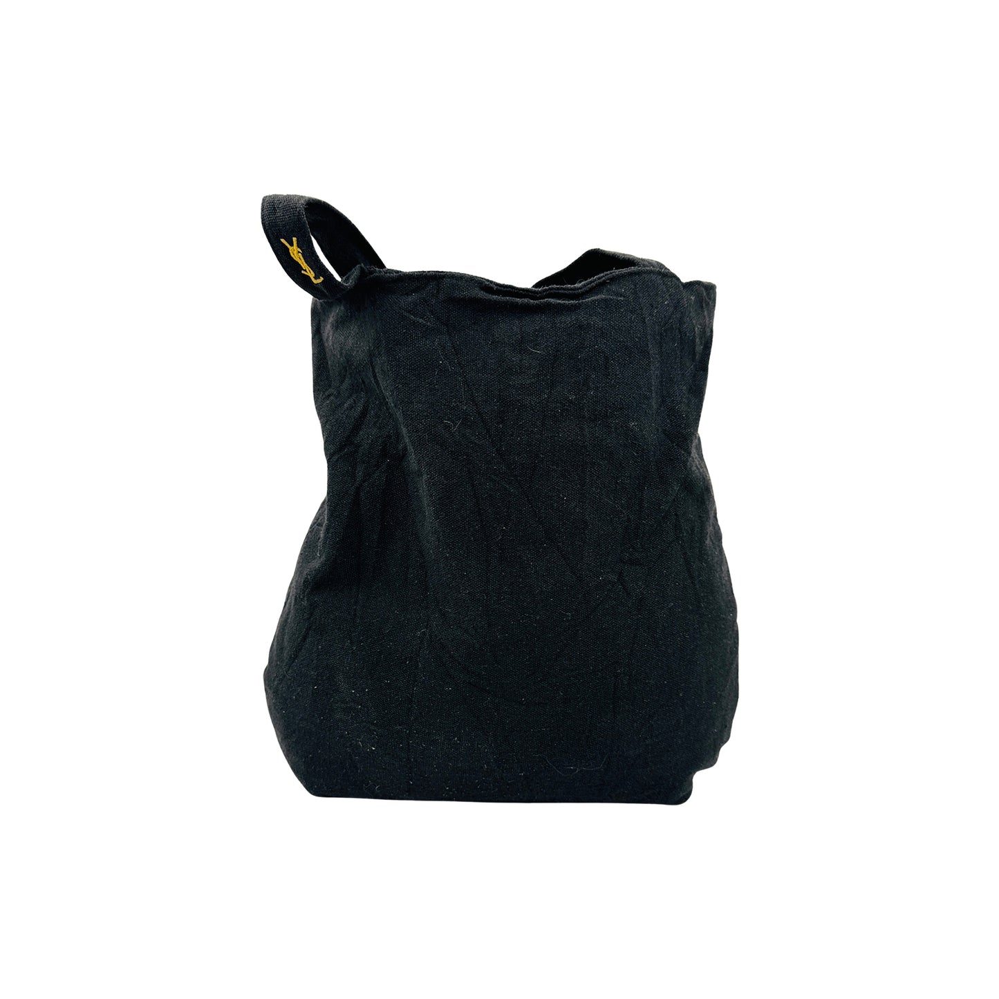 Saint Laurent Parfums Black Cotton Canvas Tote Bag