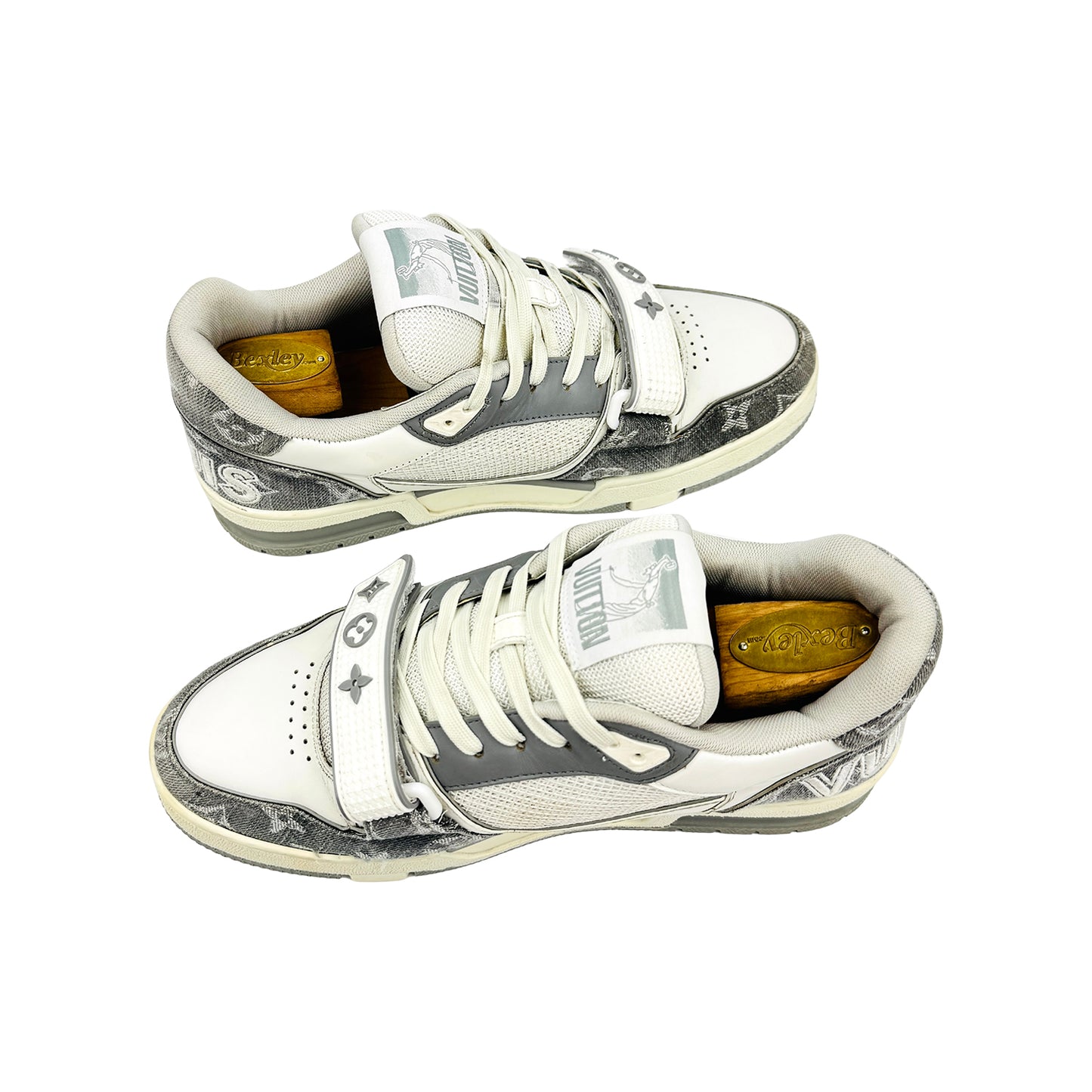 Louis Vuitton Trainer 'Grey White' Sneakers (Size 41) - 1ADF0X