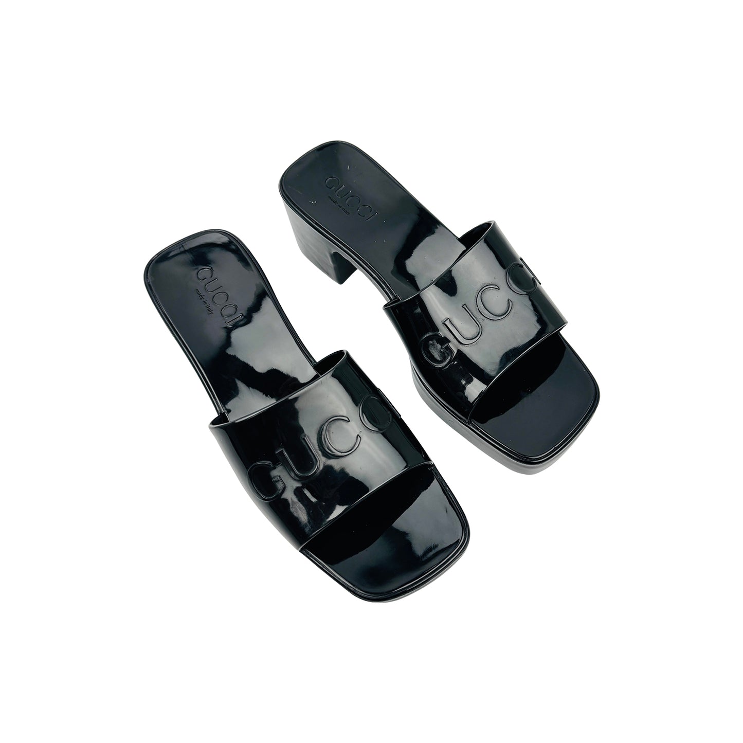 Gucci Women's Black Platform Heels (Size 35)