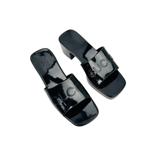 Gucci Women's Black Platform Heels (Size 35)