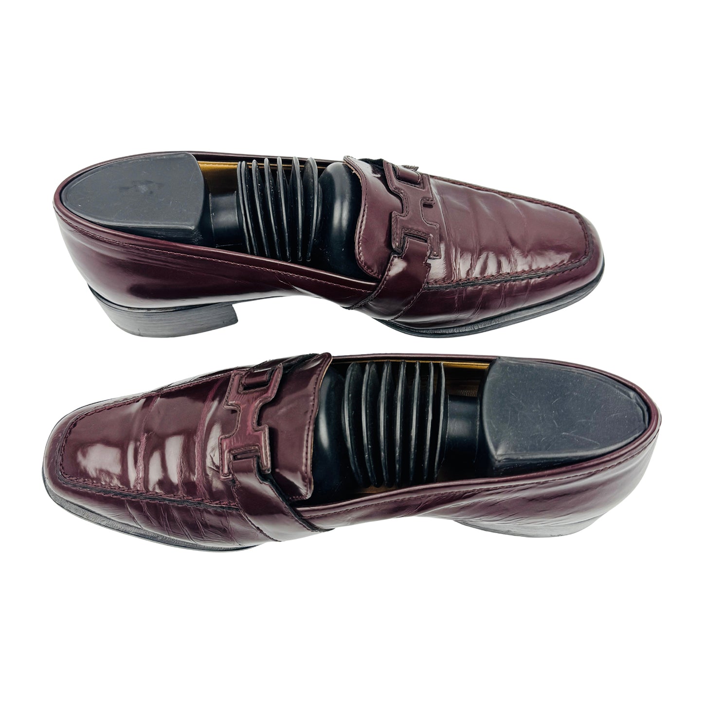 Hermès 'Burgundy' Leather Loafers (Size 40/40.5)