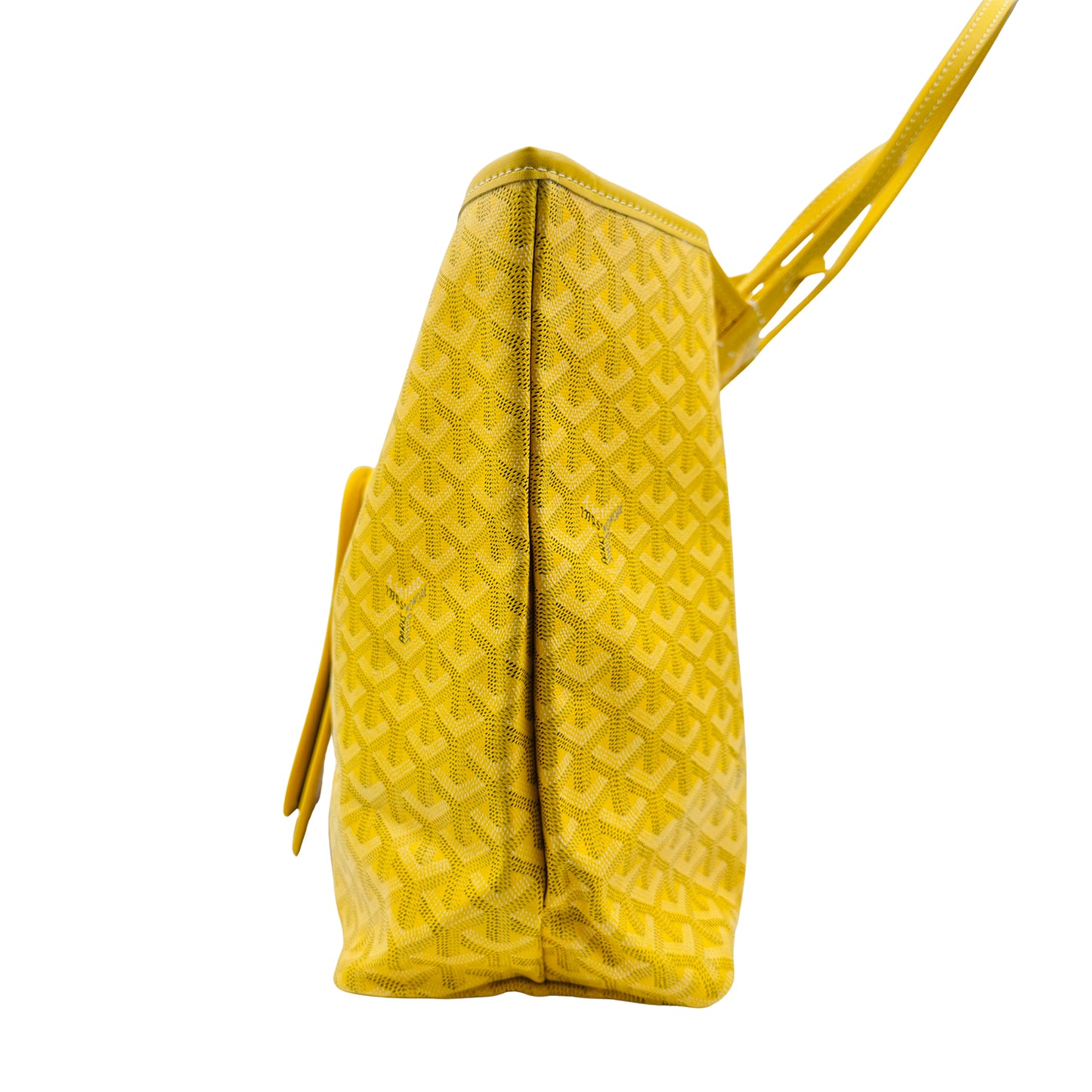 Goyard Saint Louis Yellow Goyardine Canvas Tote Bag