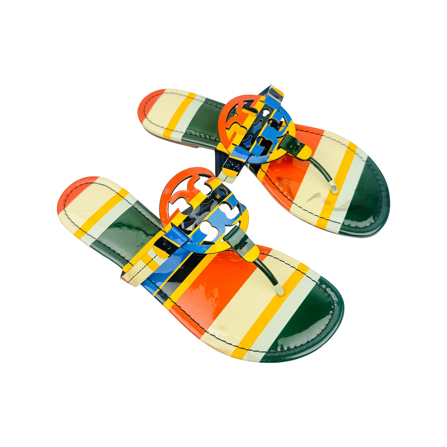 Tory Burch Miller Patent Leather Sandal Slippers (Size 41)