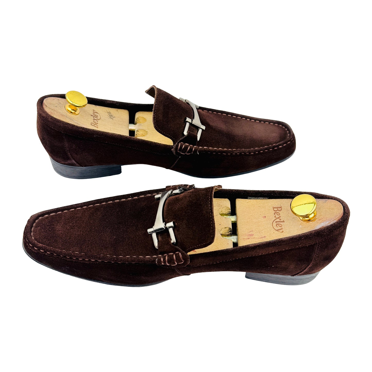 Gucci Men's Horsebit Brown Suede Loafers (Size 43)