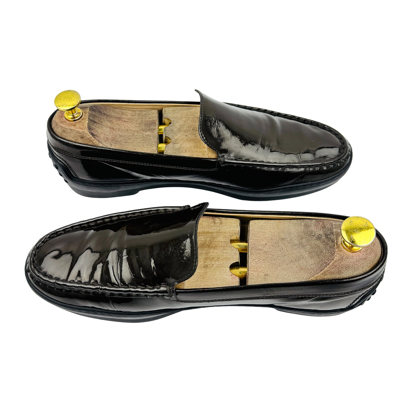 Tod's Brown Patent Leather Loafers (Size 41)