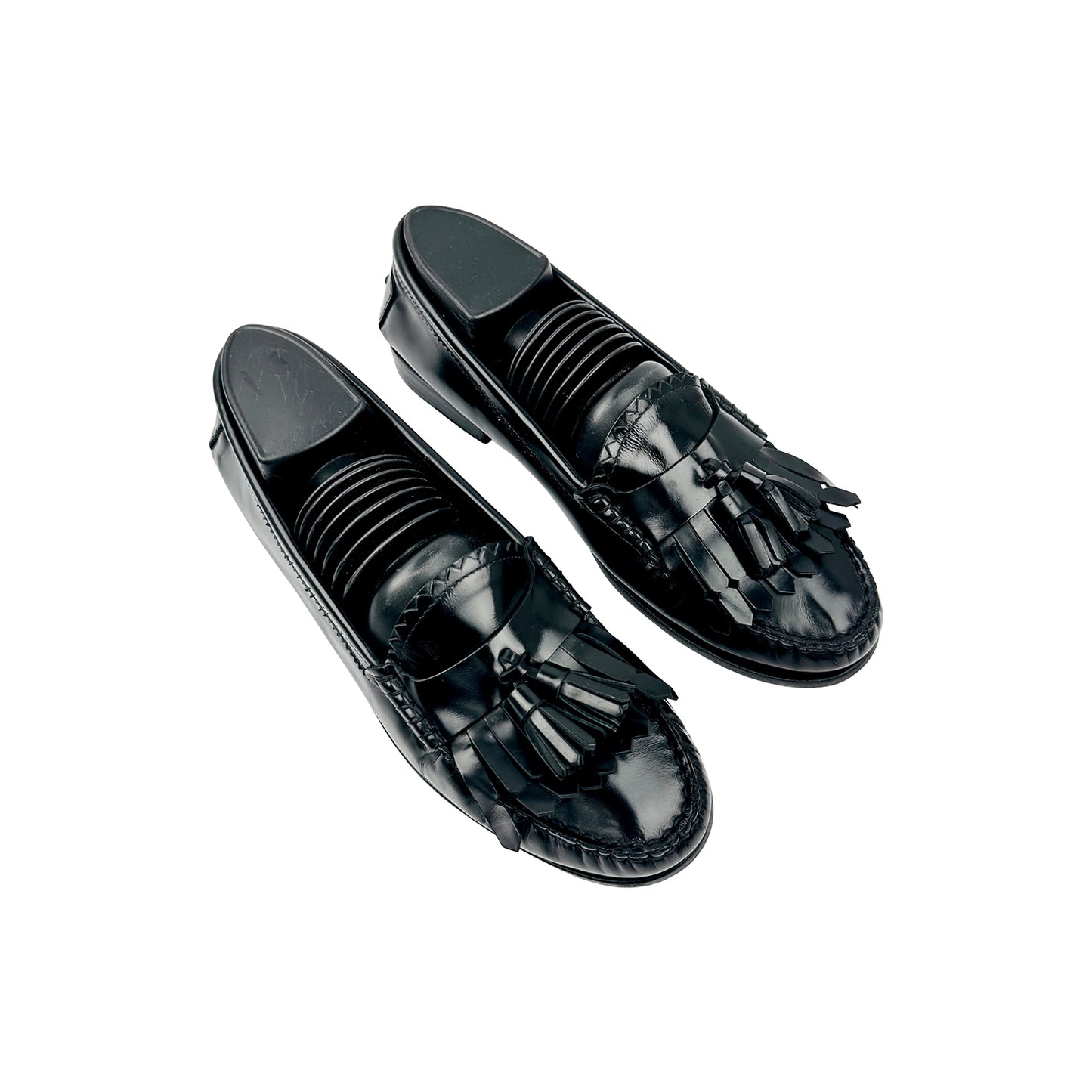 Tod's Black Leather Kiltie Tassel Loafers (Size 38.5)