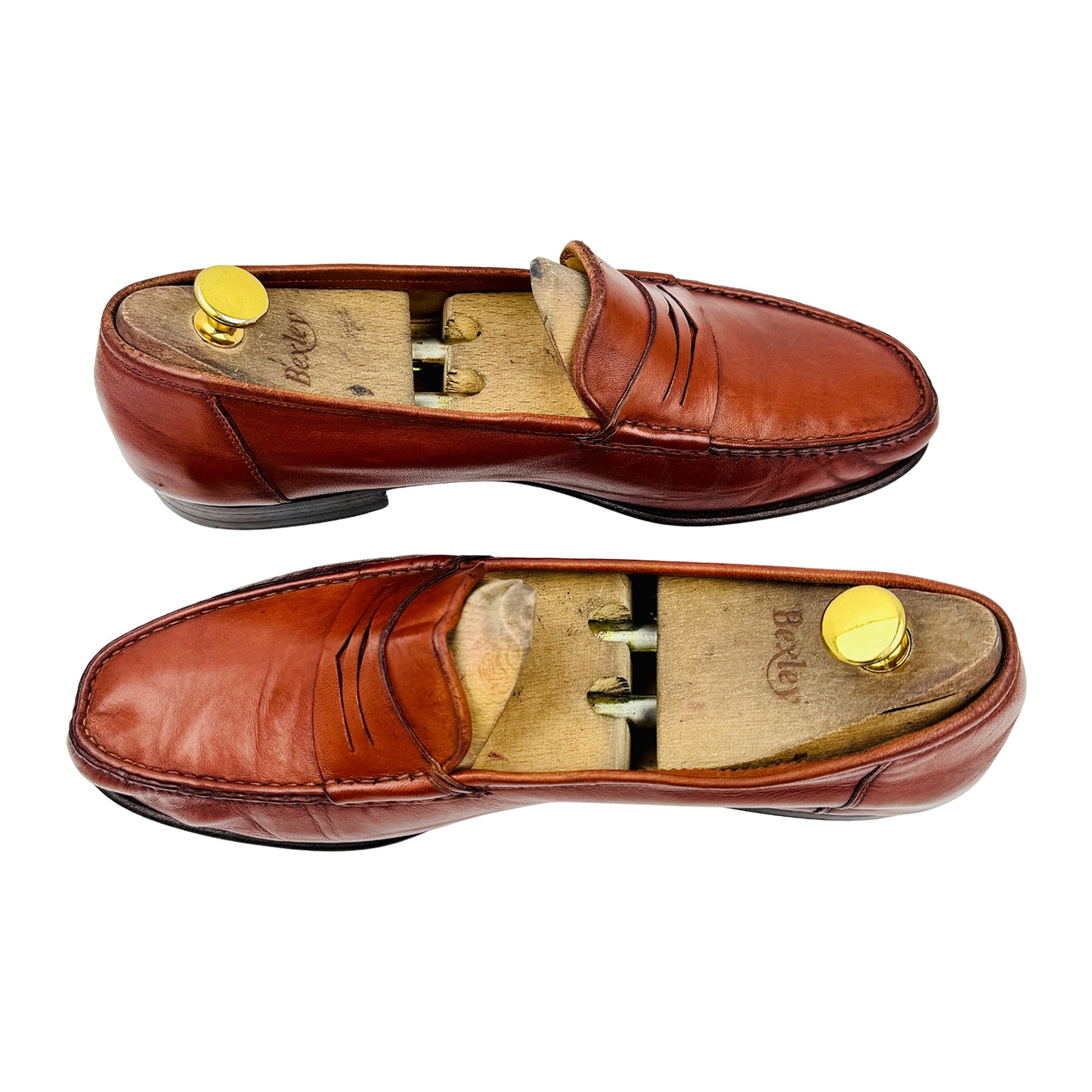 Santoni Men's Brown Penny Loafers (Size 43) - 20110015