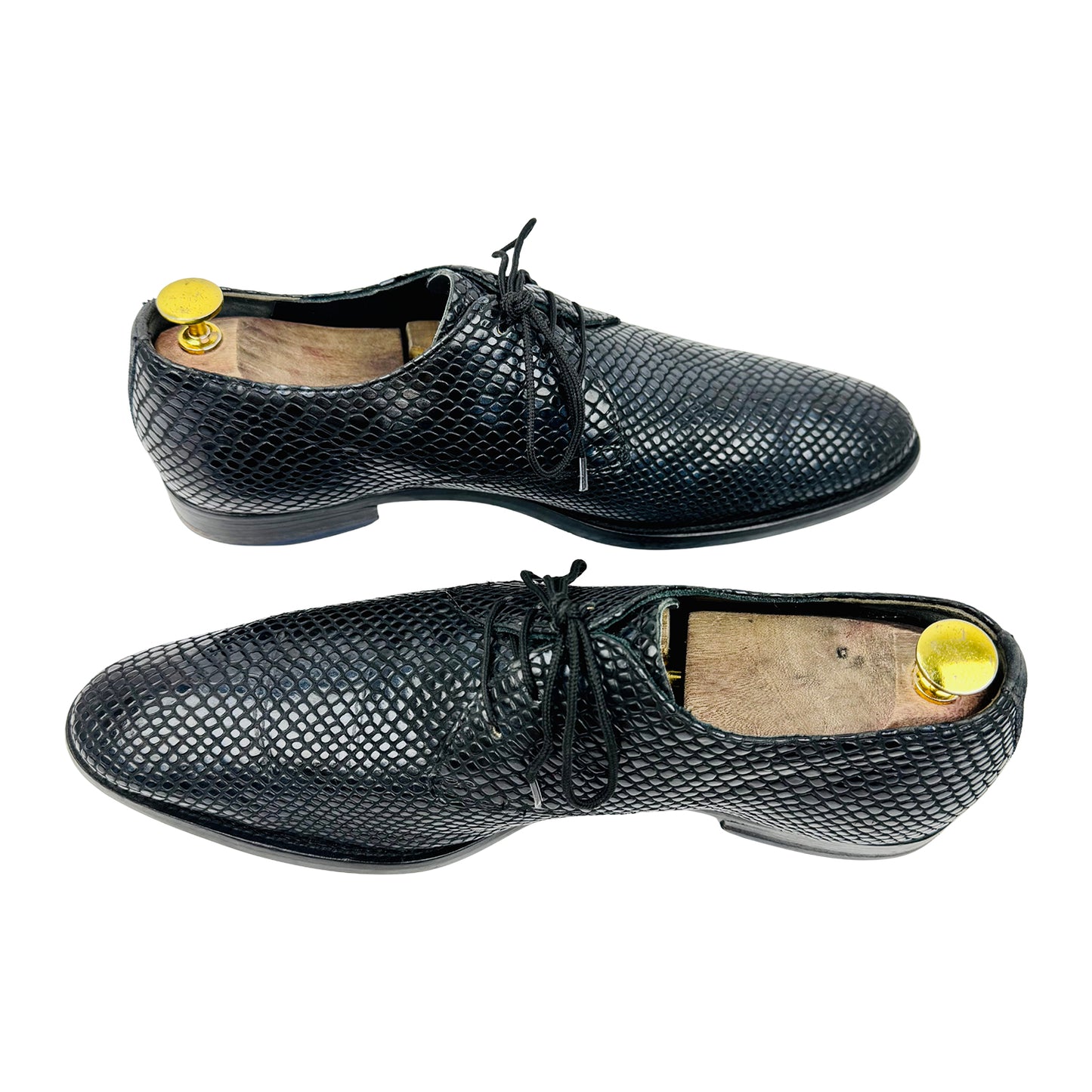 Floris van Bommel Exotic Reptile Embossed Derby Shoes (Size 42/42.5)