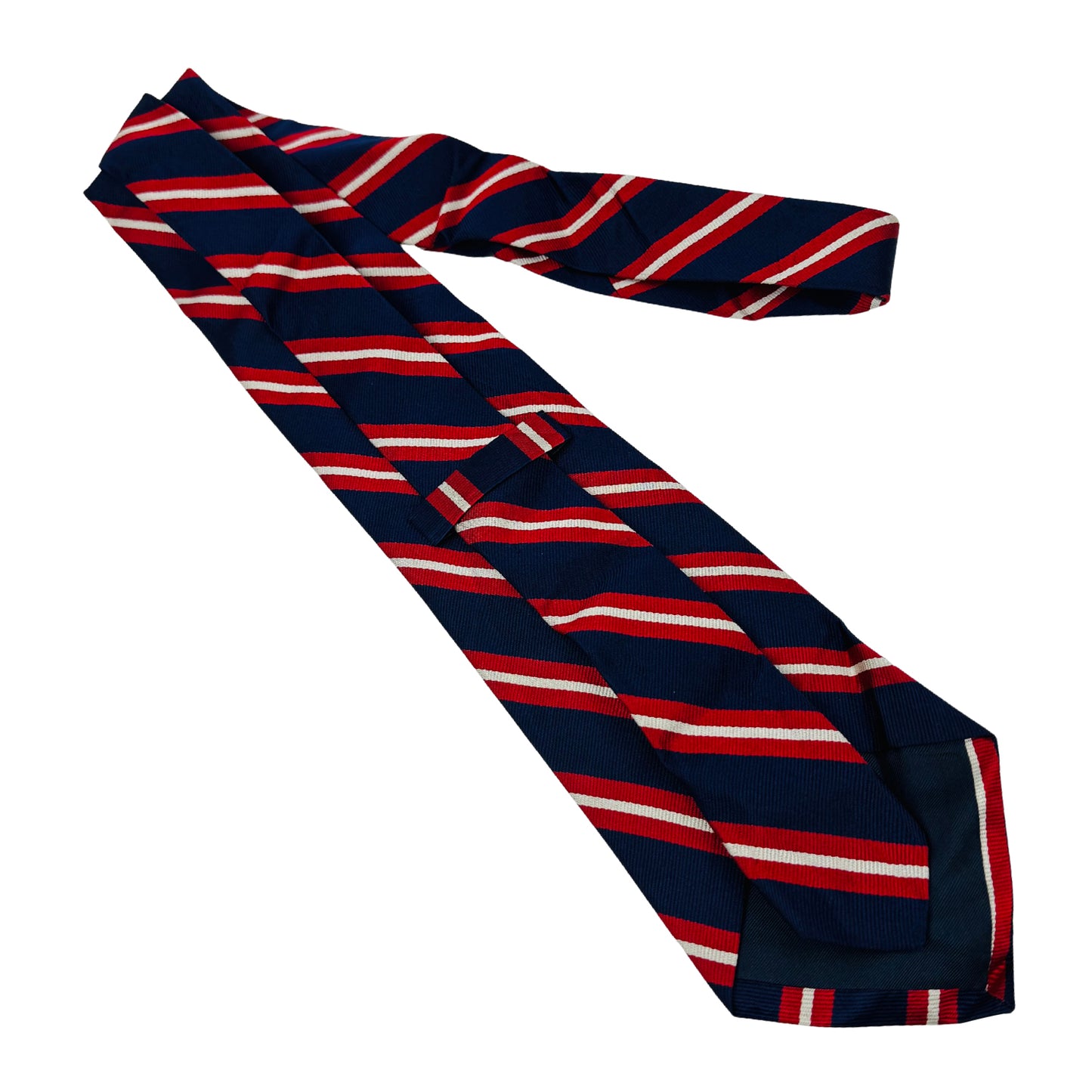 Ralph Lauran Polo Navy Blue 'Diagonal Stripes' Tie (Size Regular)