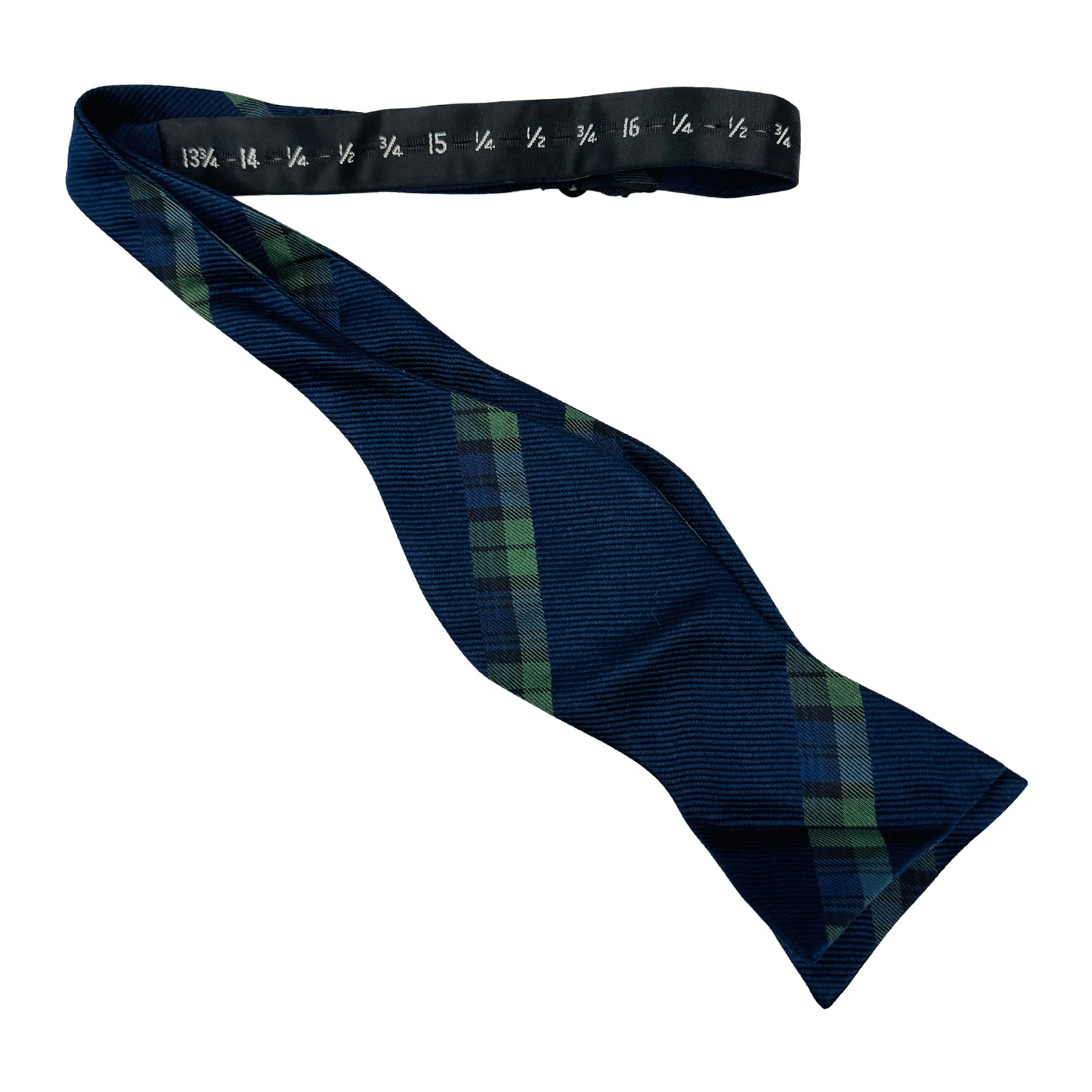 Tommy Hilfiger Dark Navy 'Plaid Stripes' Bow Tie (Size Regular)