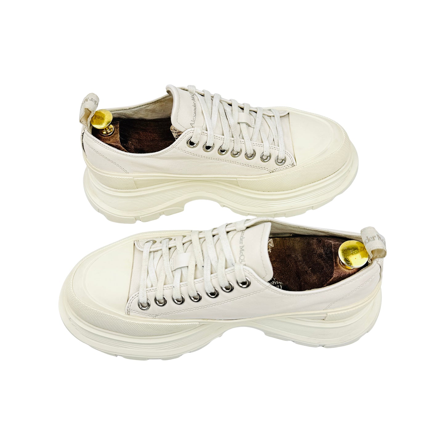 Alexander McQueen Tread Slick White Shoes (Size 42.5)