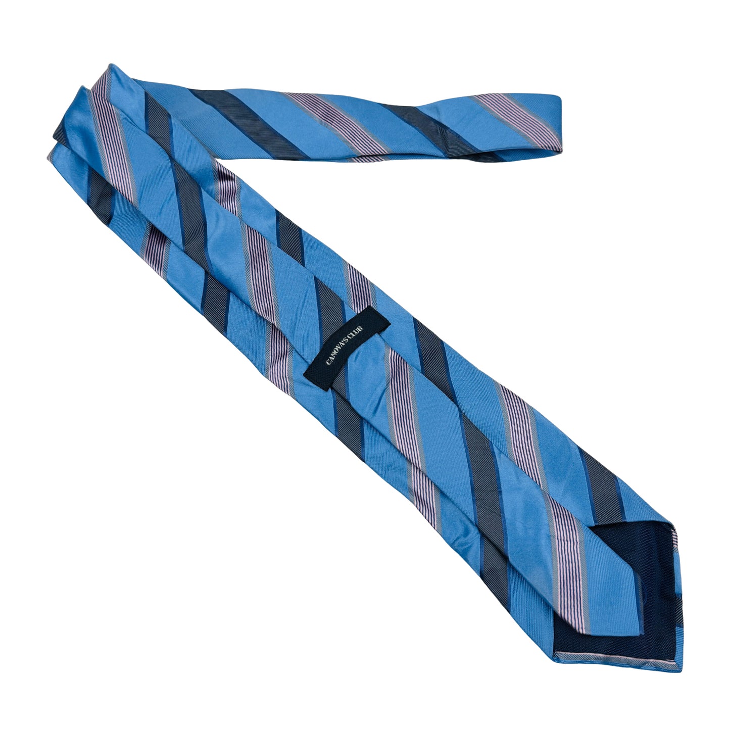 Canova's Club Sky Blue 'Diagonal Stripes' Tie (Size Regular)